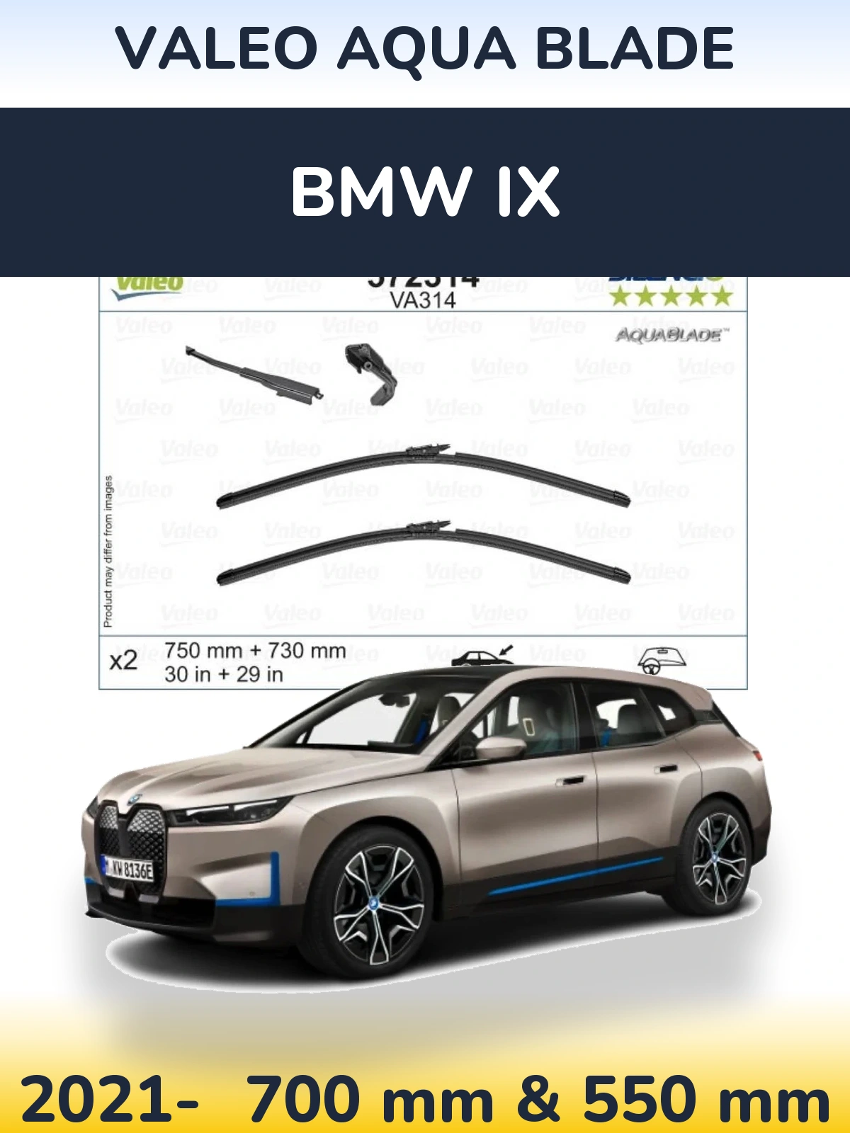 Ștergătoare Valeo Aqua Blade pentru BMW iX