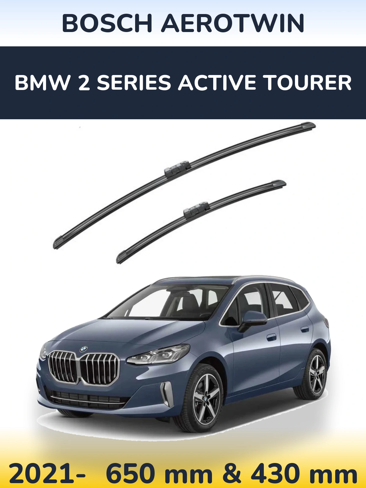 Ștergătoare BOSCH AeroTwin pentru BMW 2 Series Active Tourer