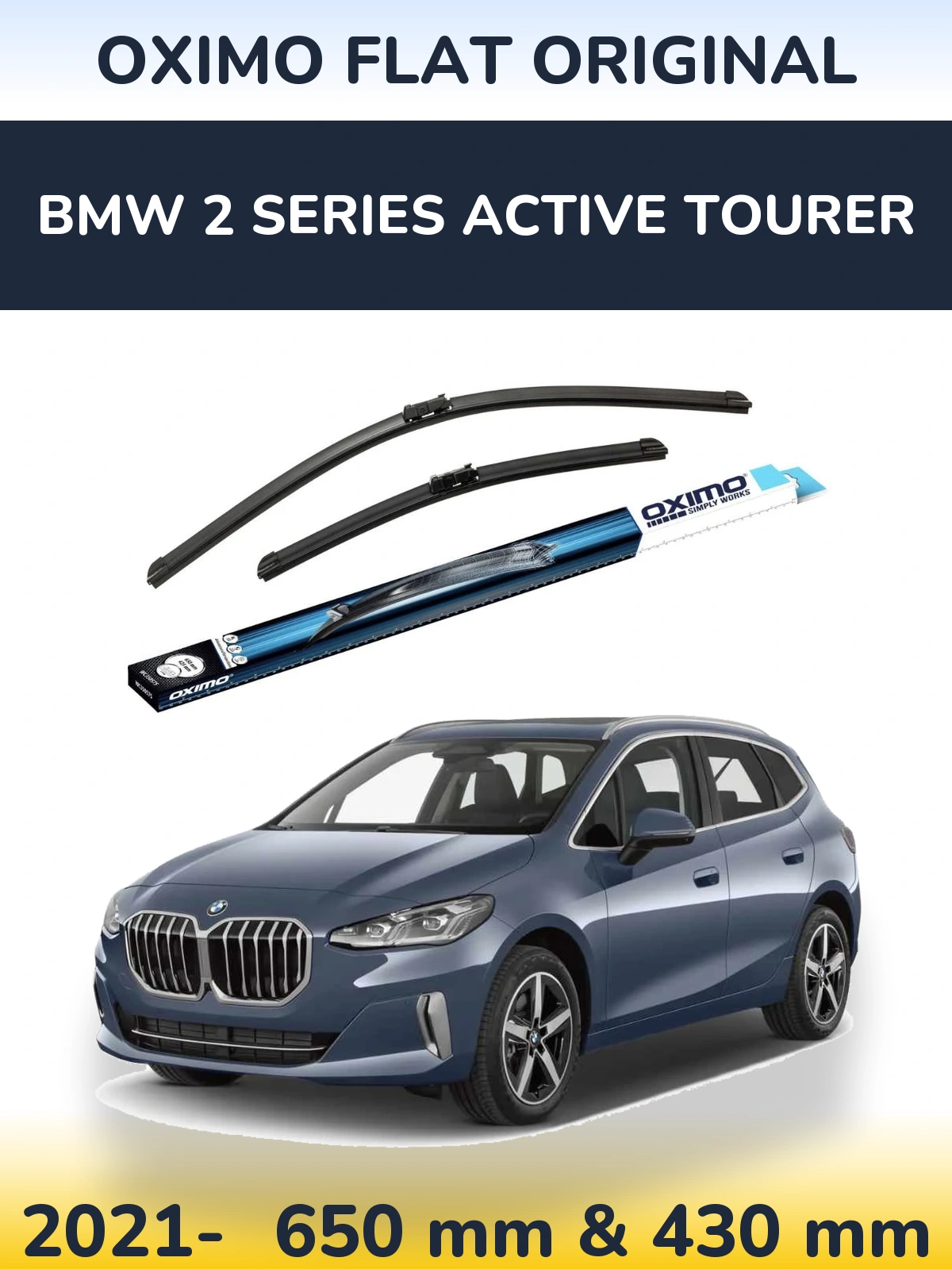 Ștergătoare Oximo Flat Original pentru BMW 2 Series Active Tourer