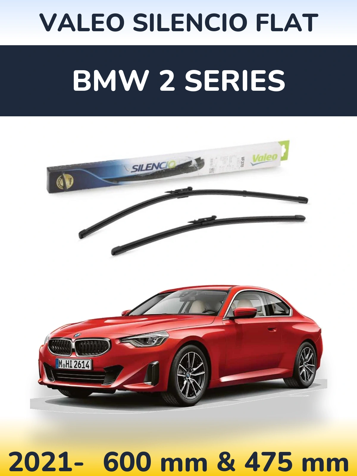 Ștergătoare Valeo Silencio Flat pentru BMW 2 Series