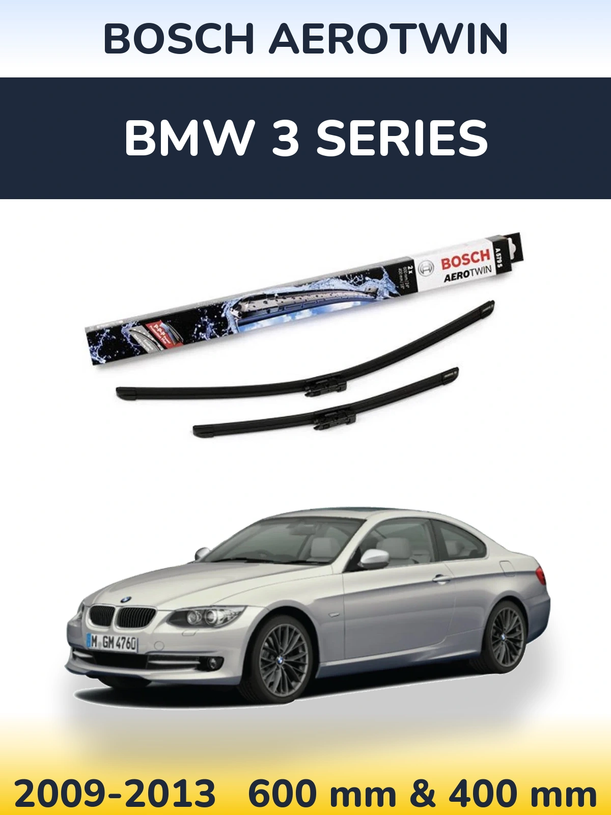 Ștergătoare BOSCH AeroTwin pentru BMW 3 Series