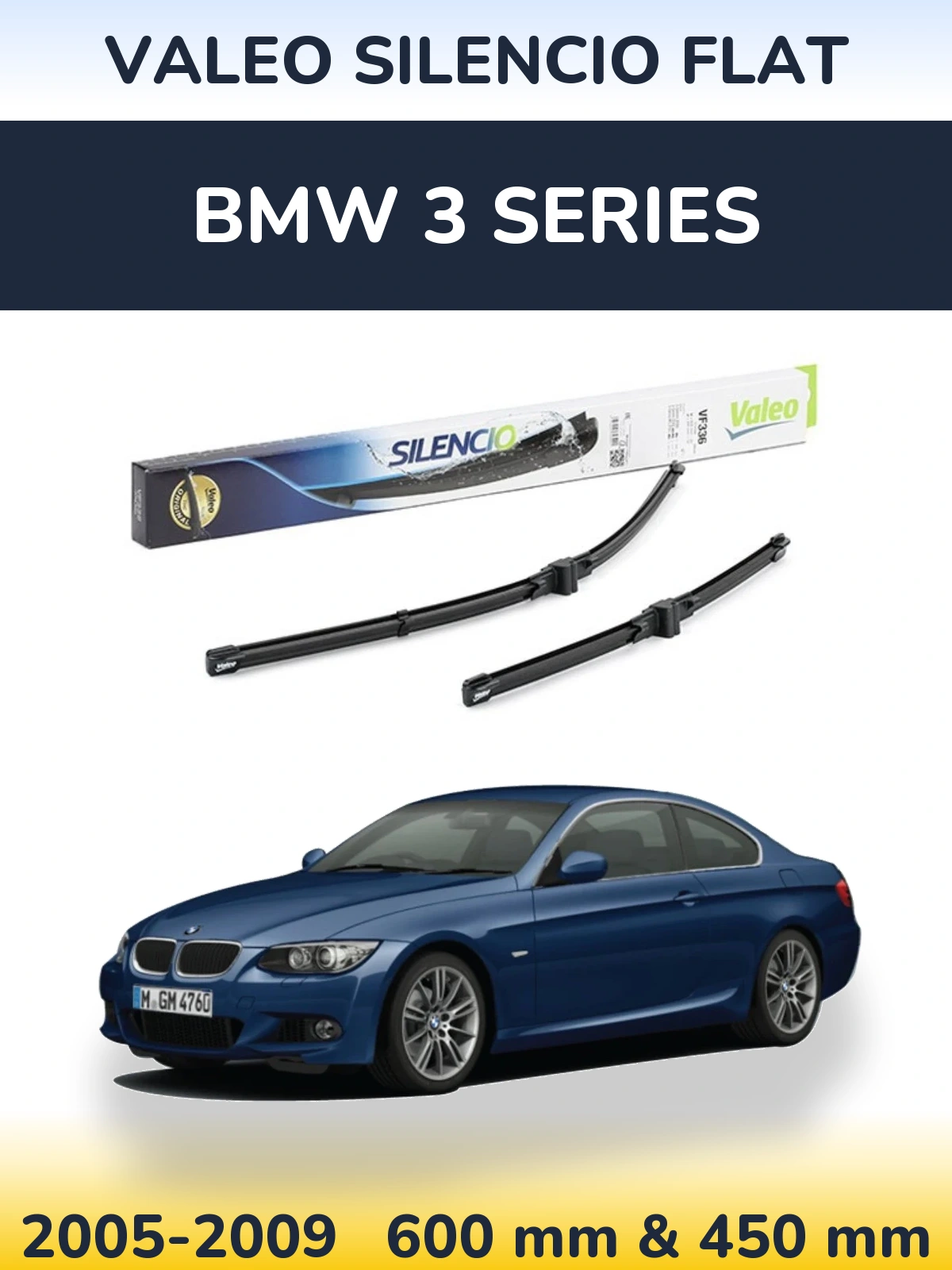 Ștergătoare Valeo Silencio Flat pentru BMW 3 Series