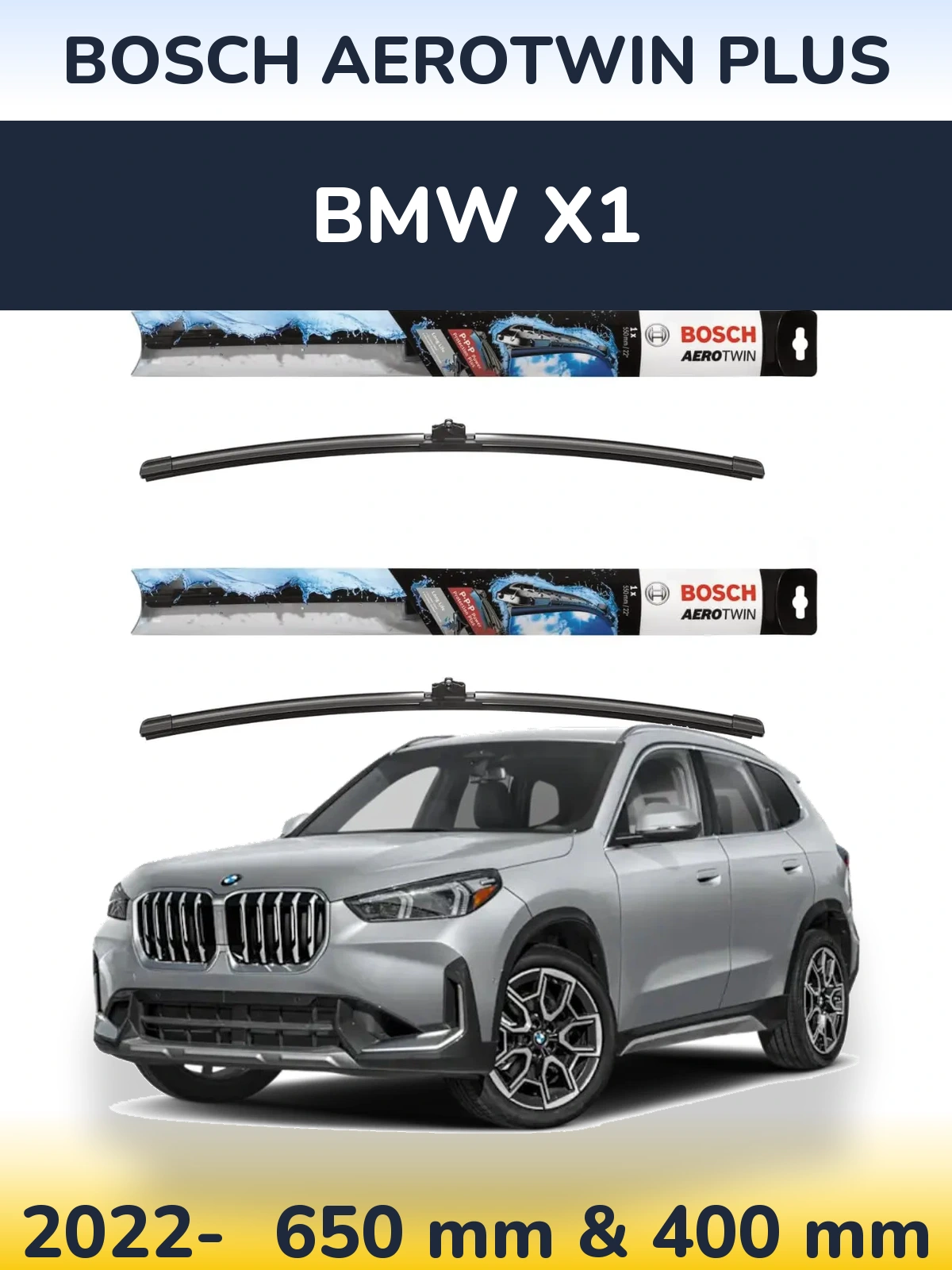 Ștergătoare BOSCH AeroTwin Plus pentru BMW X1
