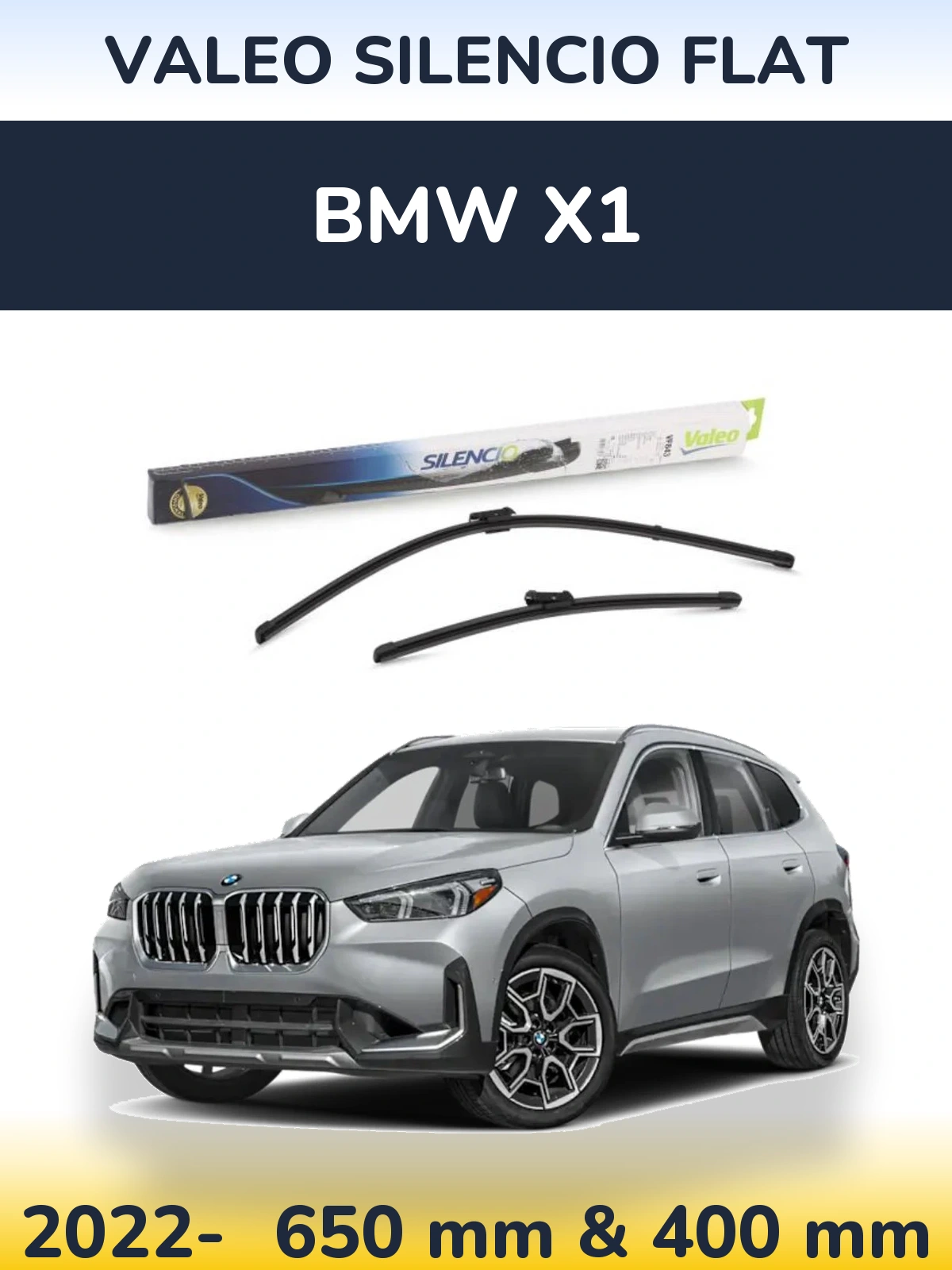 Ștergătoare Valeo Silencio Flat pentru BMW X1