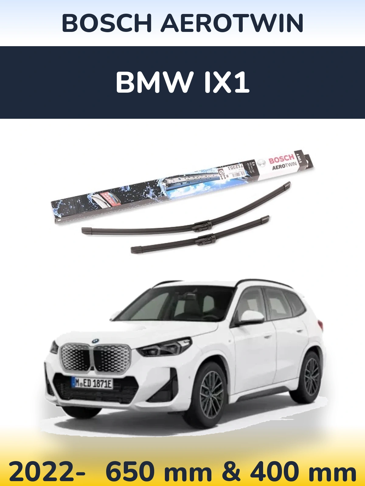 Ștergătoare BOSCH AeroTwin pentru BMW iX1