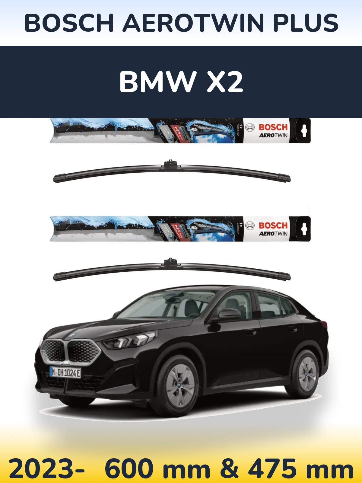 Ștergătoare BOSCH AeroTwin Plus pentru BMW X2