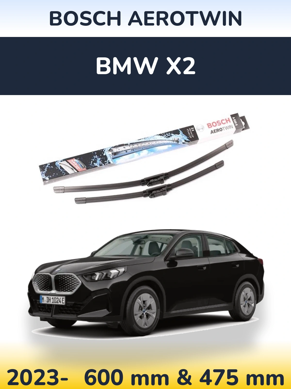 Ștergătoare BOSCH AeroTwin pentru BMW X2