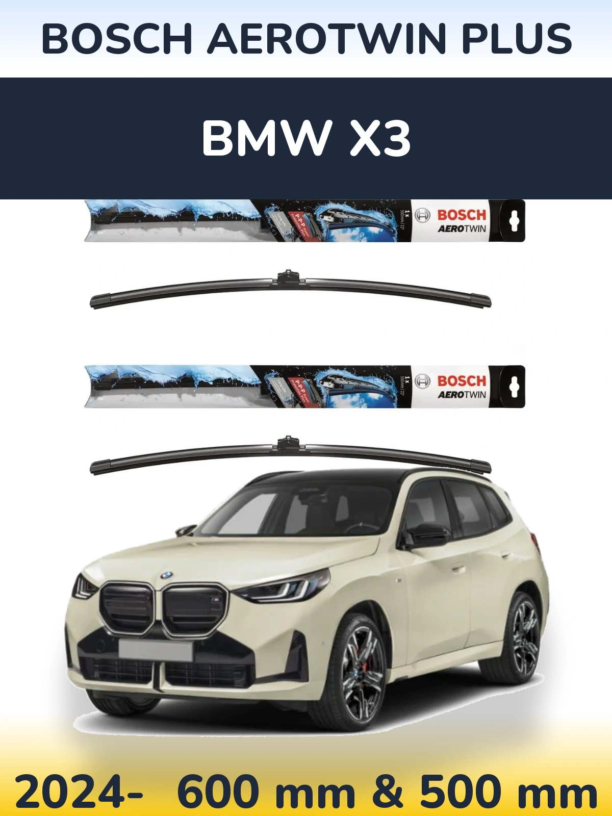 Ștergătoare BOSCH AeroTwin Plus pentru BMW X3