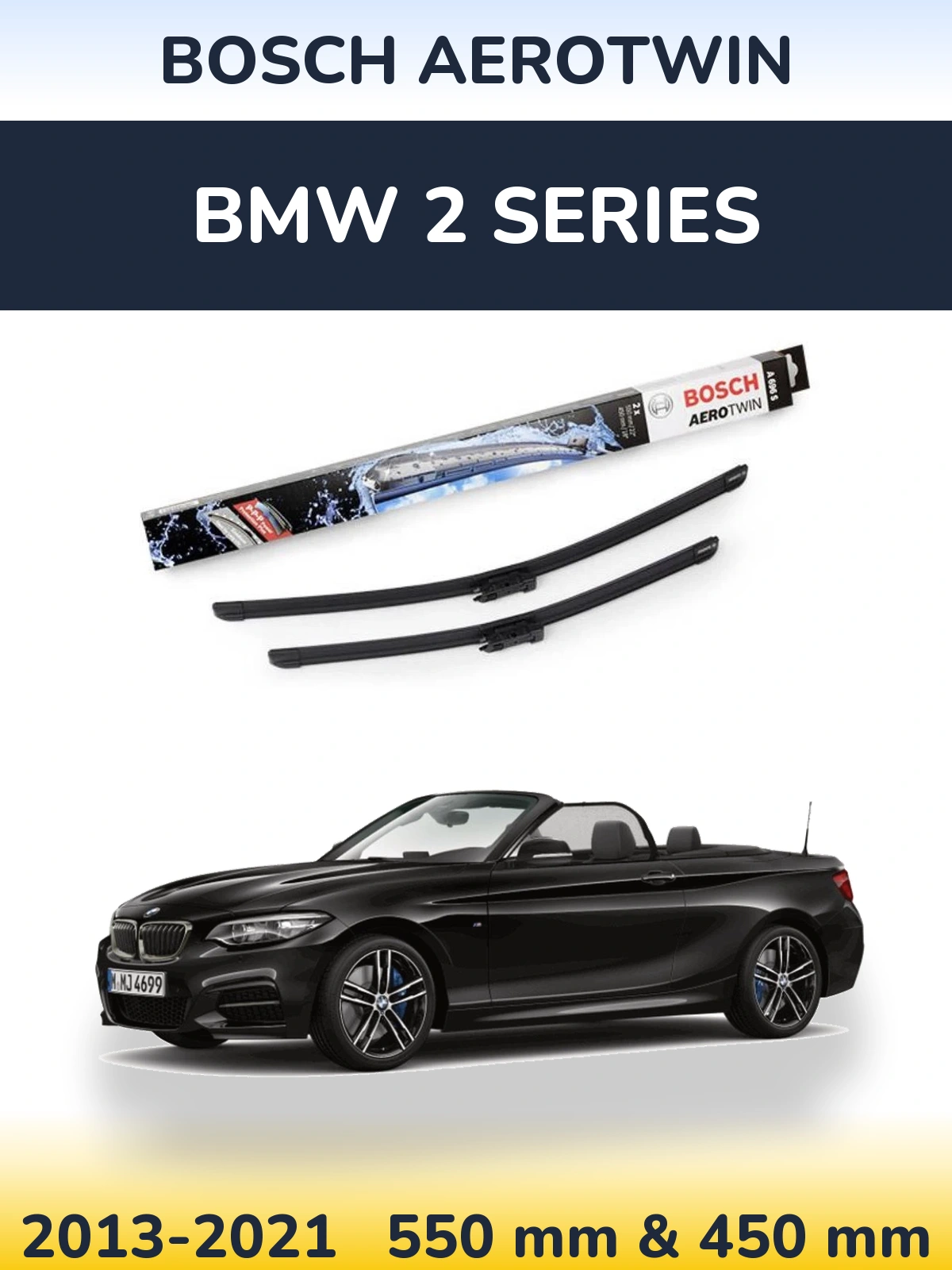 Ștergătoare BOSCH AeroTwin pentru BMW 2 Series