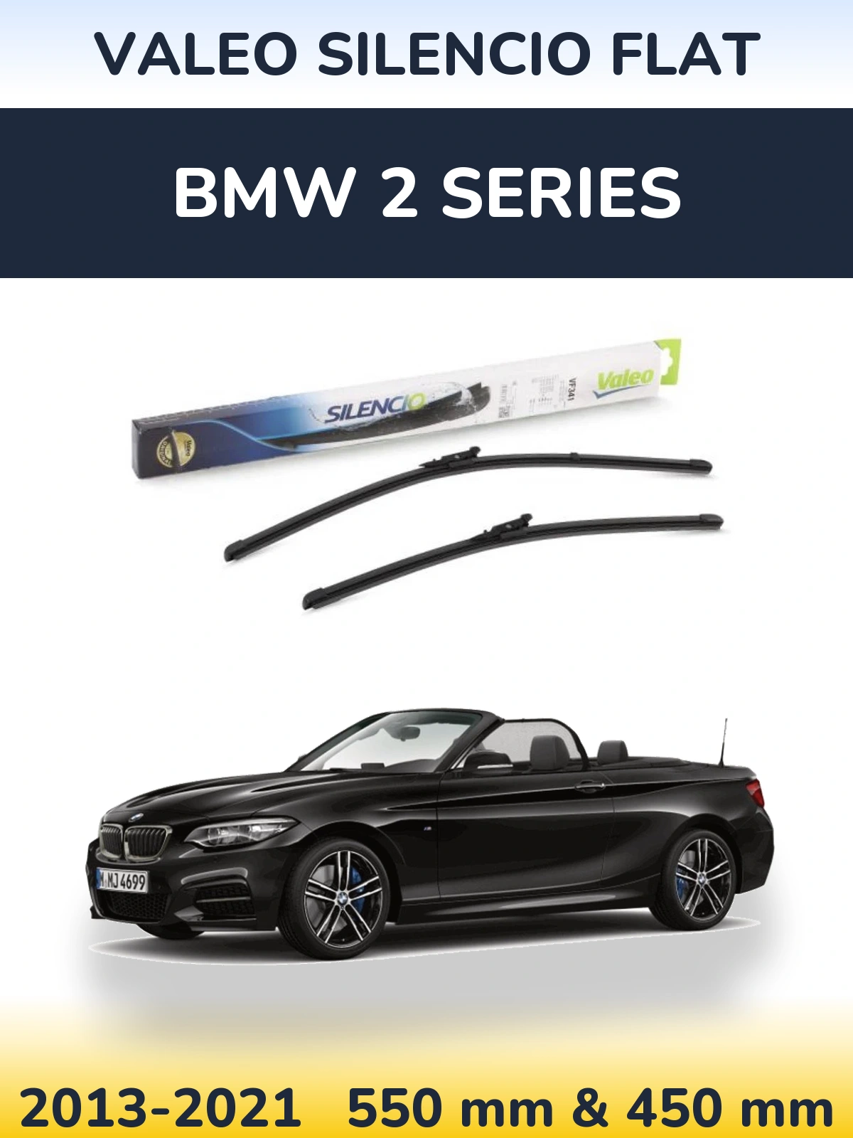 Ștergătoare Valeo Silencio Flat pentru BMW 2 Series
