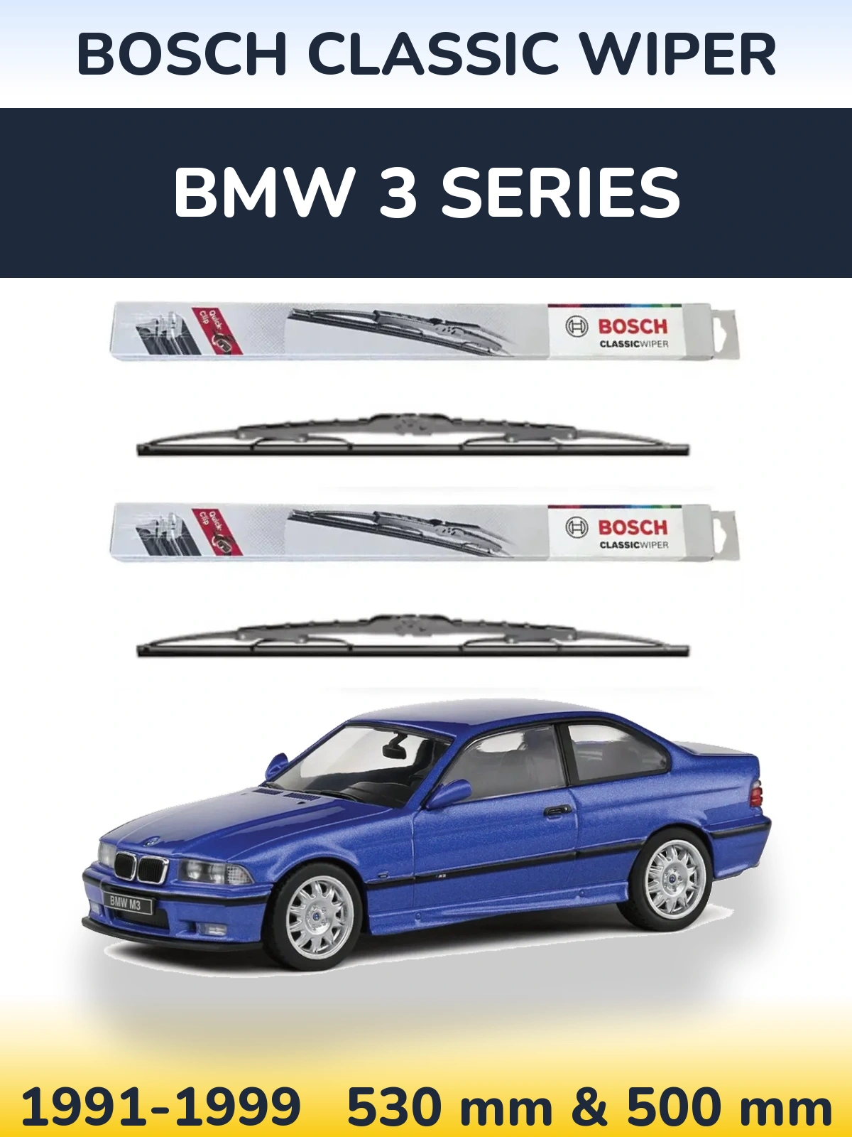 Ștergătoare BOSCH Classic Wiper pentru BMW 3 Series