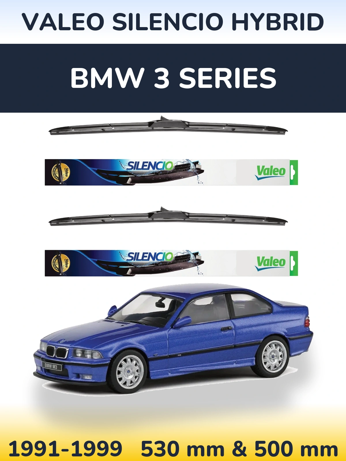 Ștergătoare Valeo Silencio Hybrid pentru BMW 3 Series
