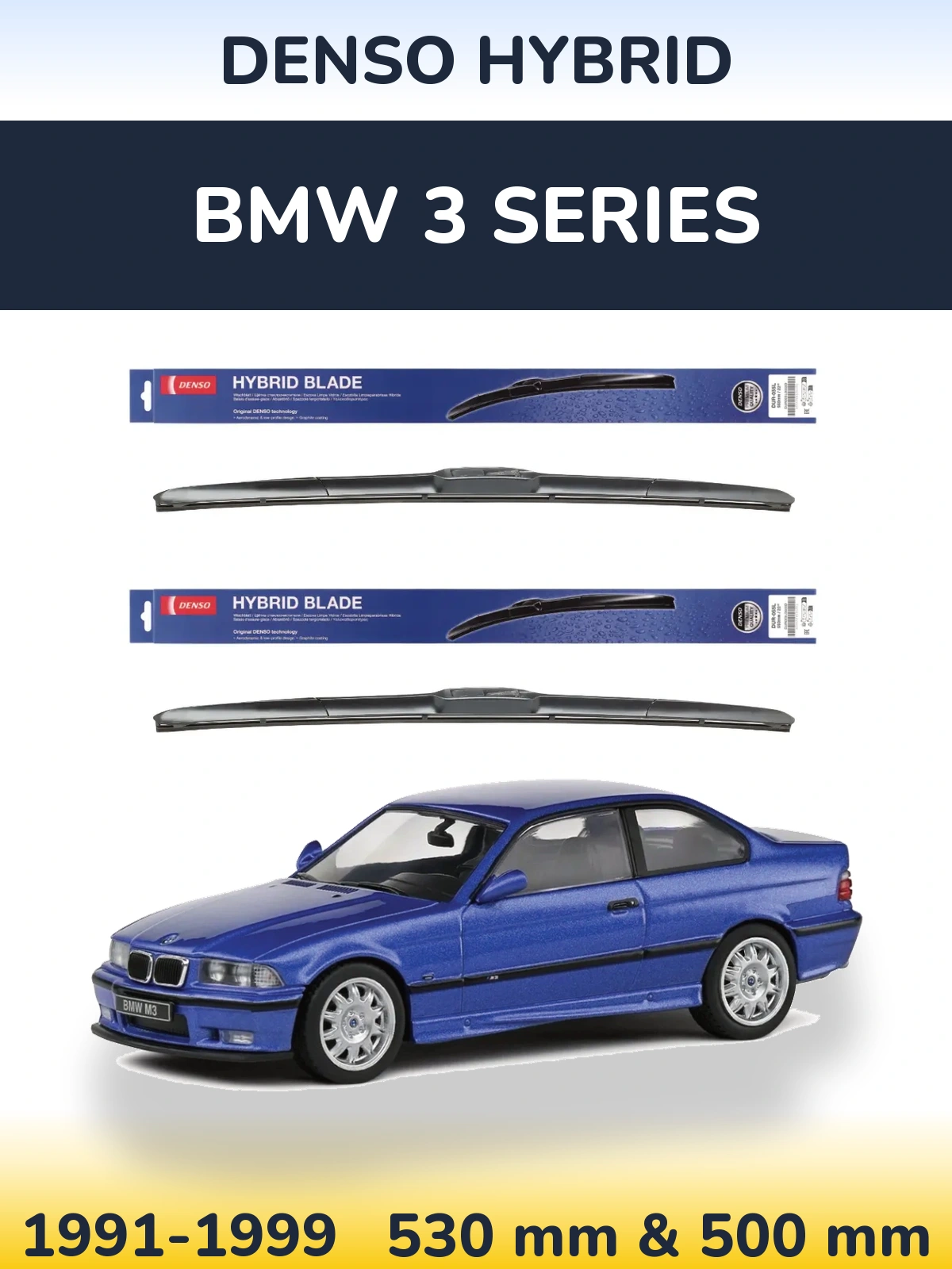 Ștergătoare Denso Hybrid pentru BMW 3 Series