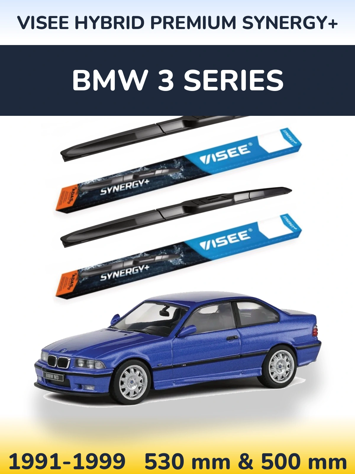 Ștergătoare VISEE HYBRID PREMIUM SYNERGY+ pentru BMW 3 Series