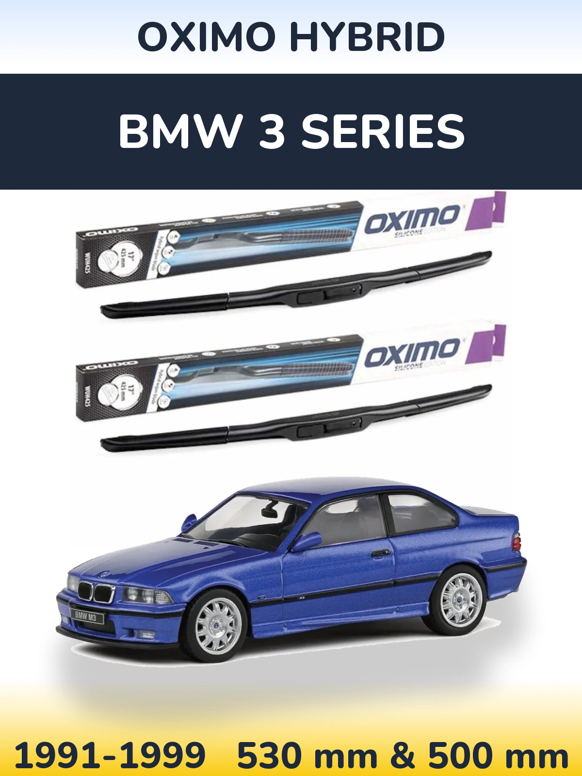 Ștergătoare Oximo Hybrid pentru BMW 3 Series