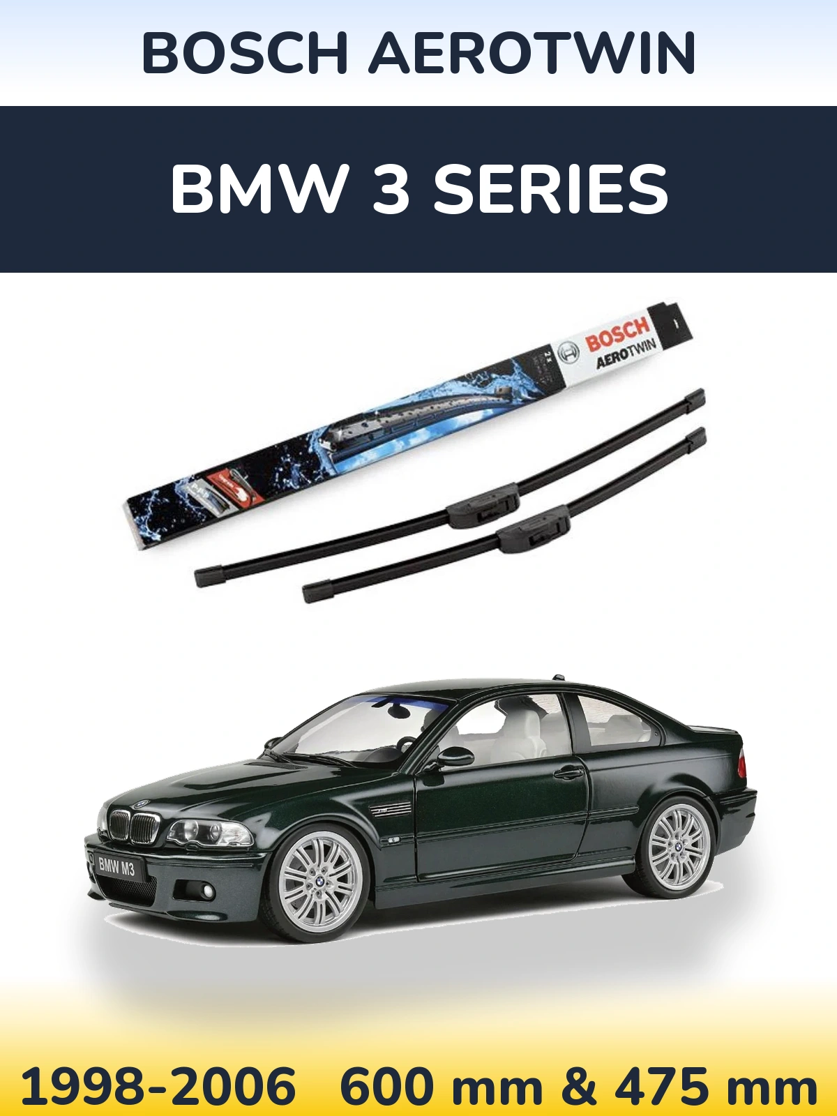 Ștergătoare BOSCH AeroTwin pentru BMW 3 Series