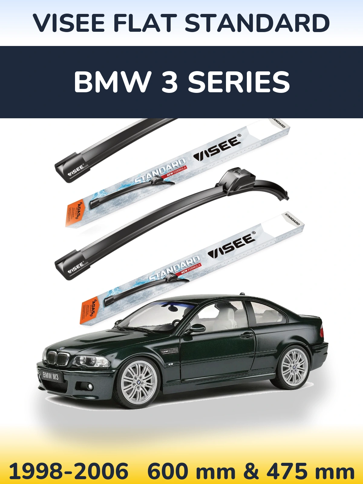 Ștergătoare VISEE FLAT STANDARD pentru BMW 3 Series