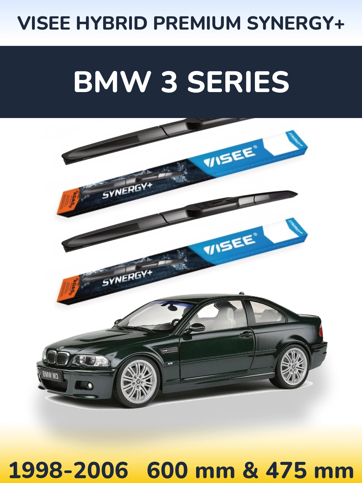 Ștergătoare VISEE HYBRID PREMIUM SYNERGY+ pentru BMW 3 Series