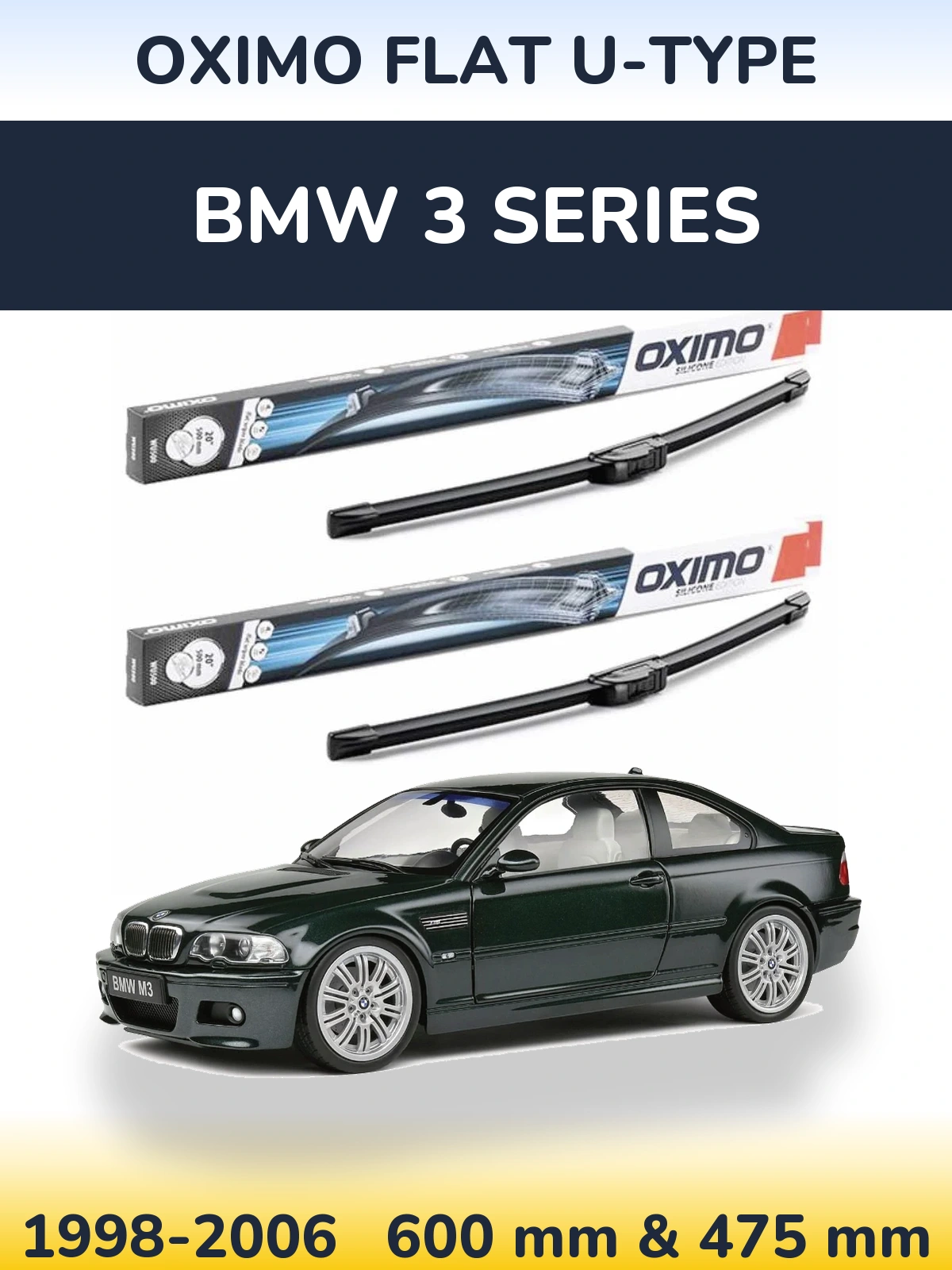 Ștergătoare Oximo Flat U-type pentru BMW 3 Series