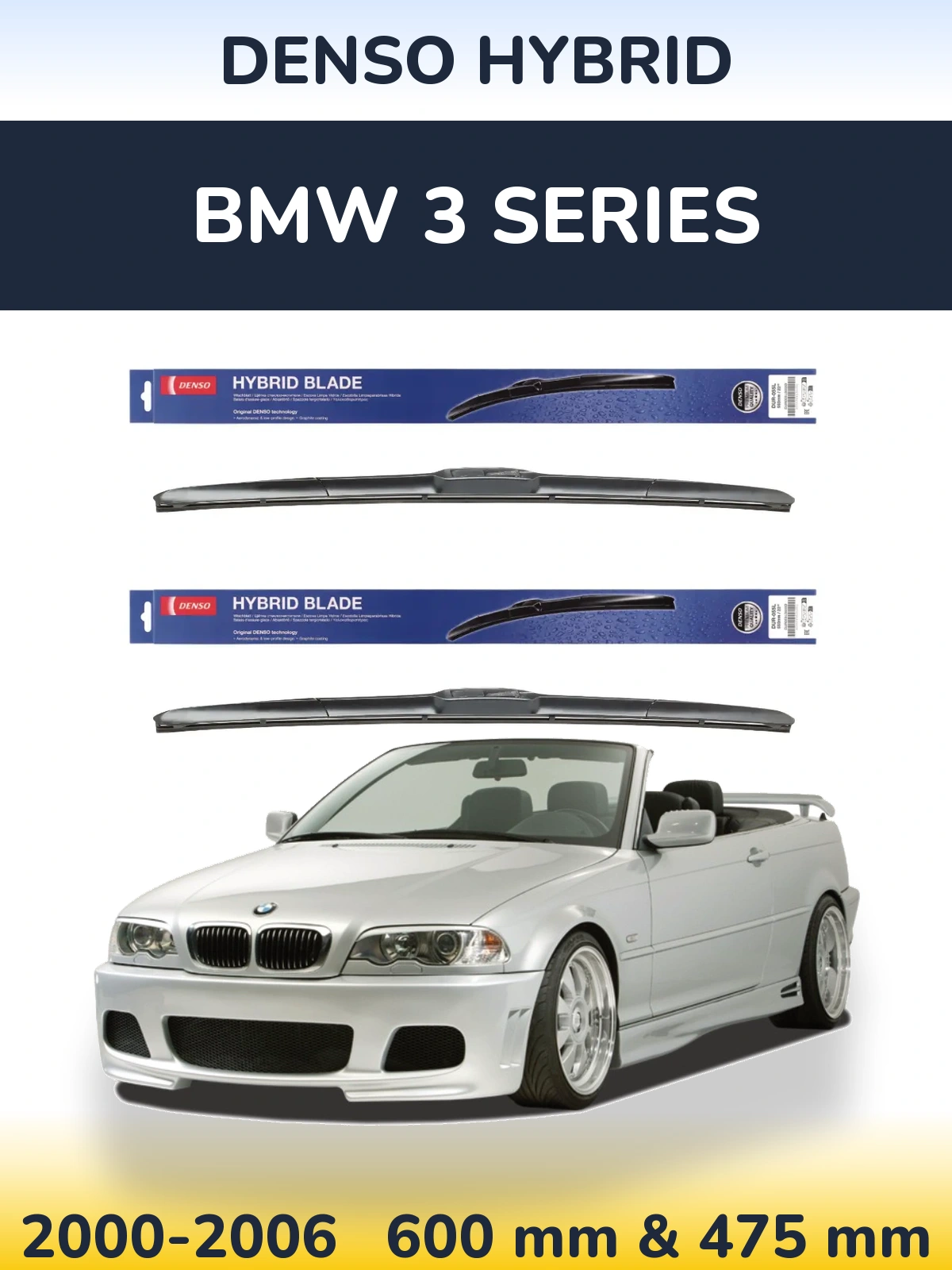 Ștergătoare Denso Hybrid pentru BMW 3 Series