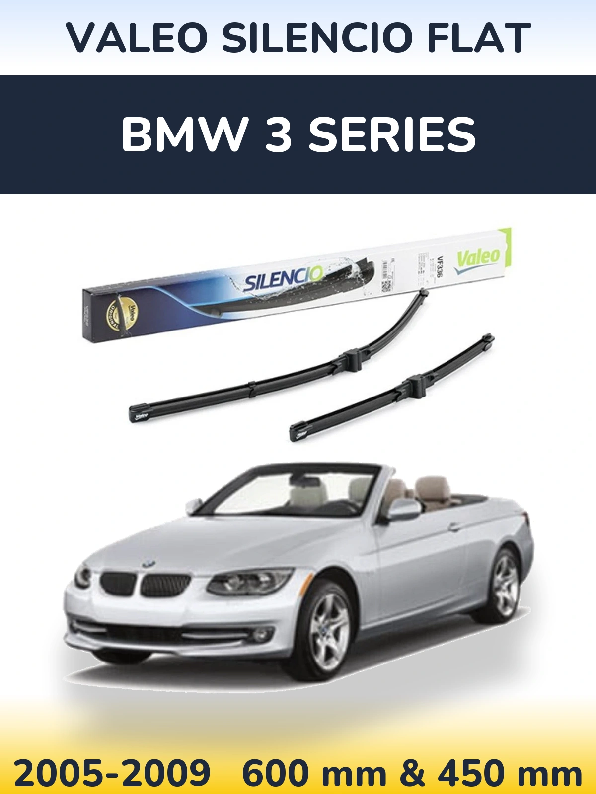 Ștergătoare Valeo Silencio Flat pentru BMW 3 Series
