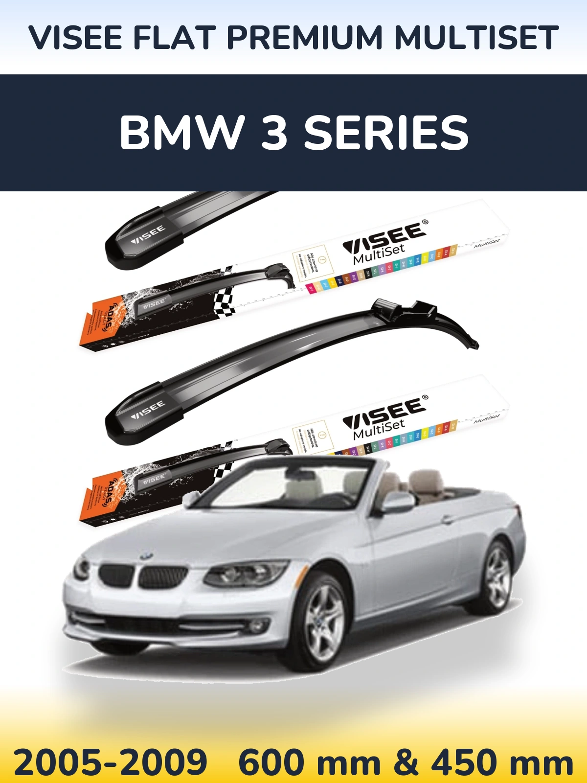 Ștergătoare VISEE FLAT PREMIUM MultiSet pentru BMW 3 Series