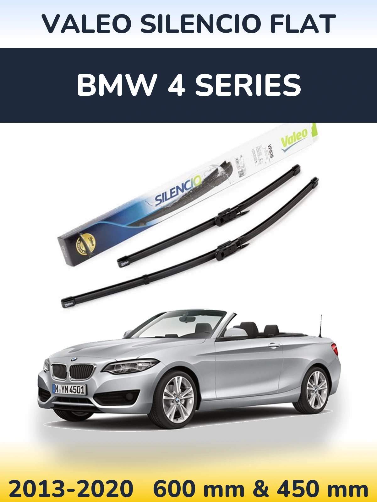 Ștergătoare Valeo Silencio Flat pentru BMW 4 Series