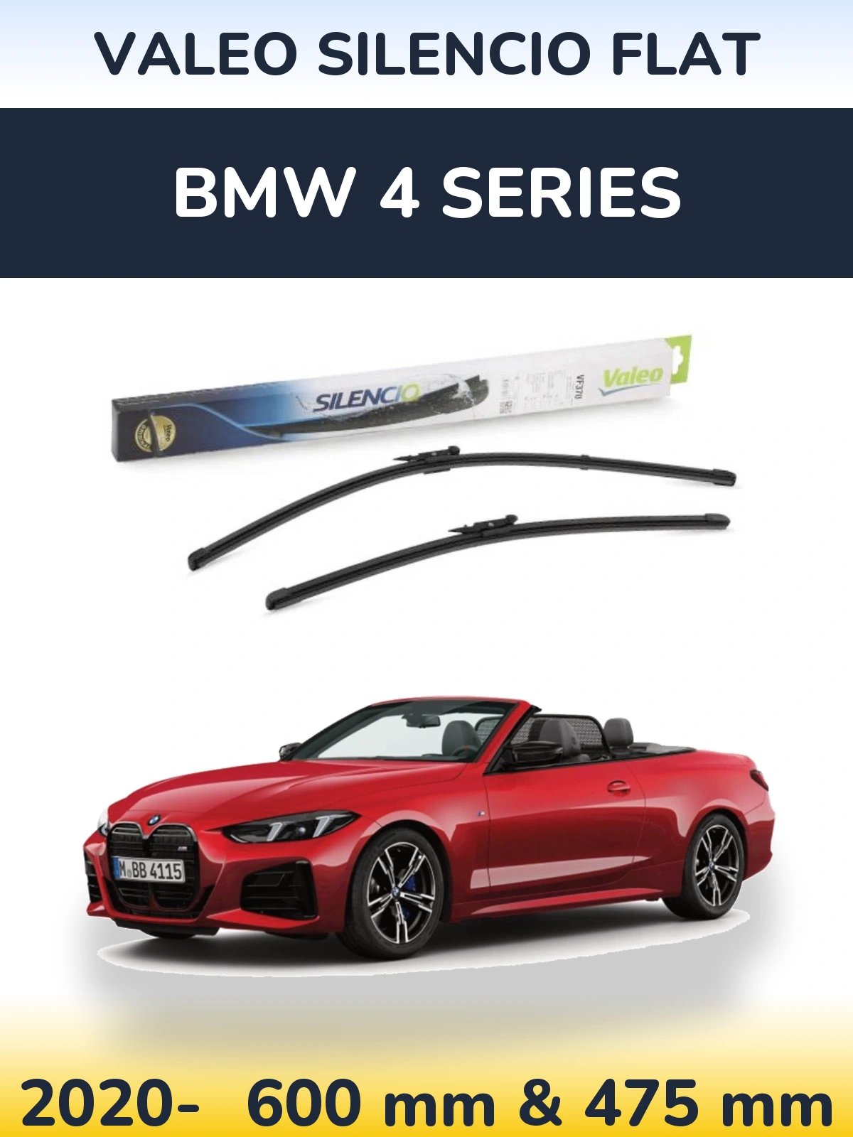 Ștergătoare Valeo Silencio Flat pentru BMW 4 Series