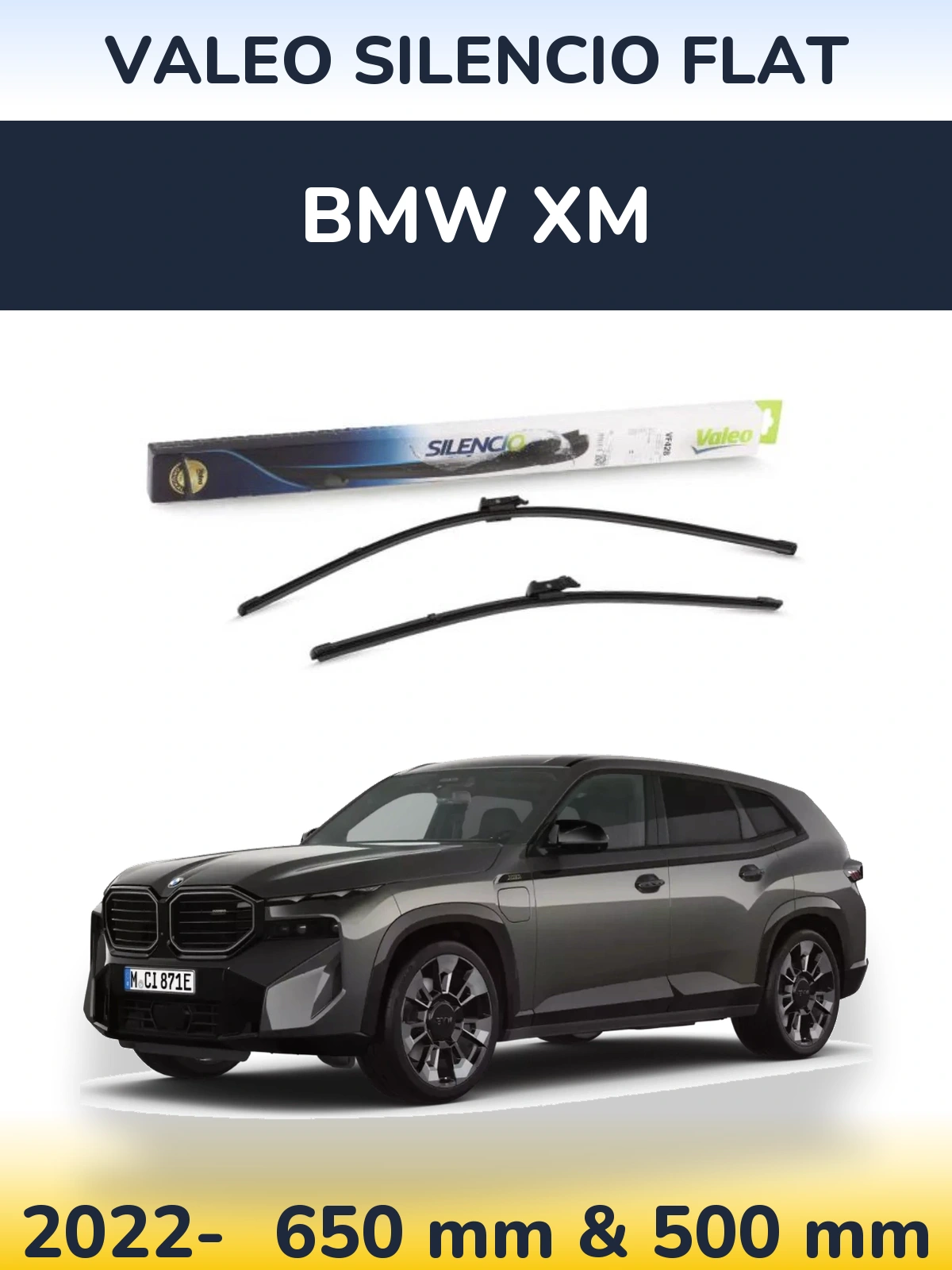 Ștergătoare Valeo Silencio Flat pentru BMW XM