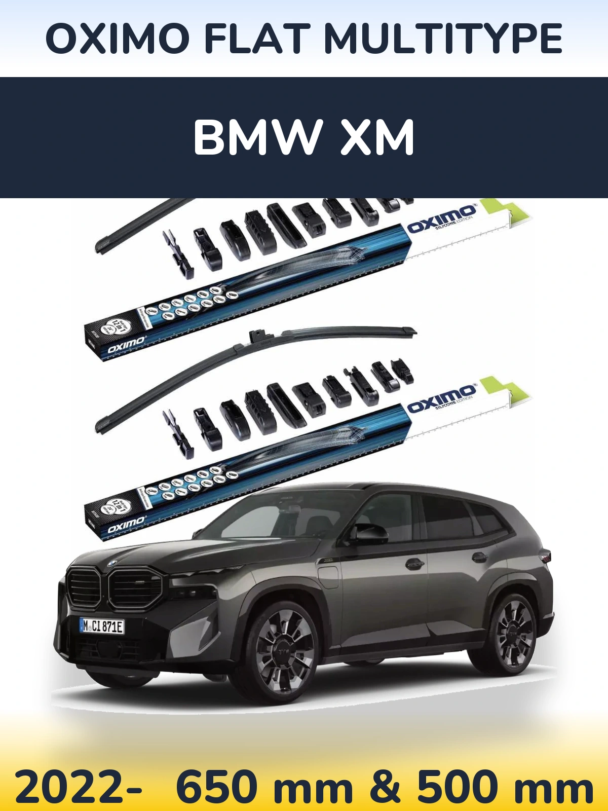 Ștergătoare Oximo Flat MultiTipe pentru BMW XM
