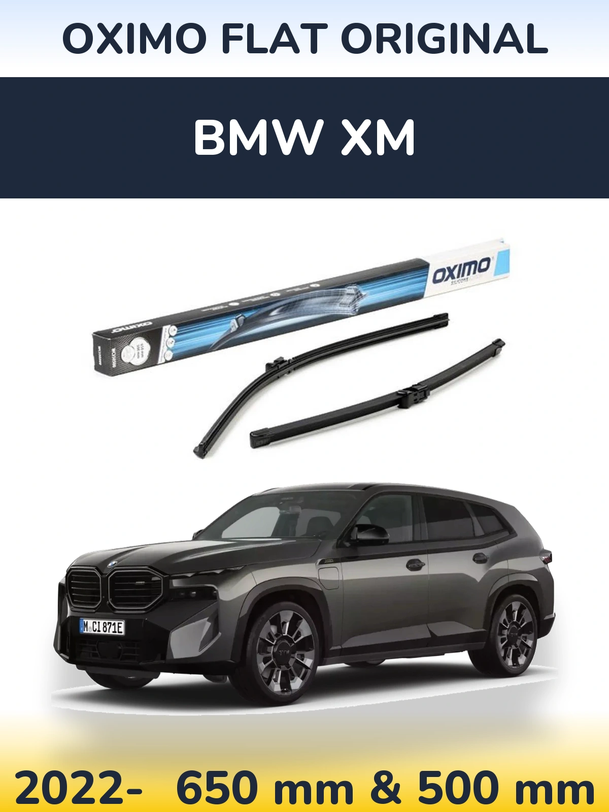 Ștergătoare Oximo Flat Original pentru BMW XM