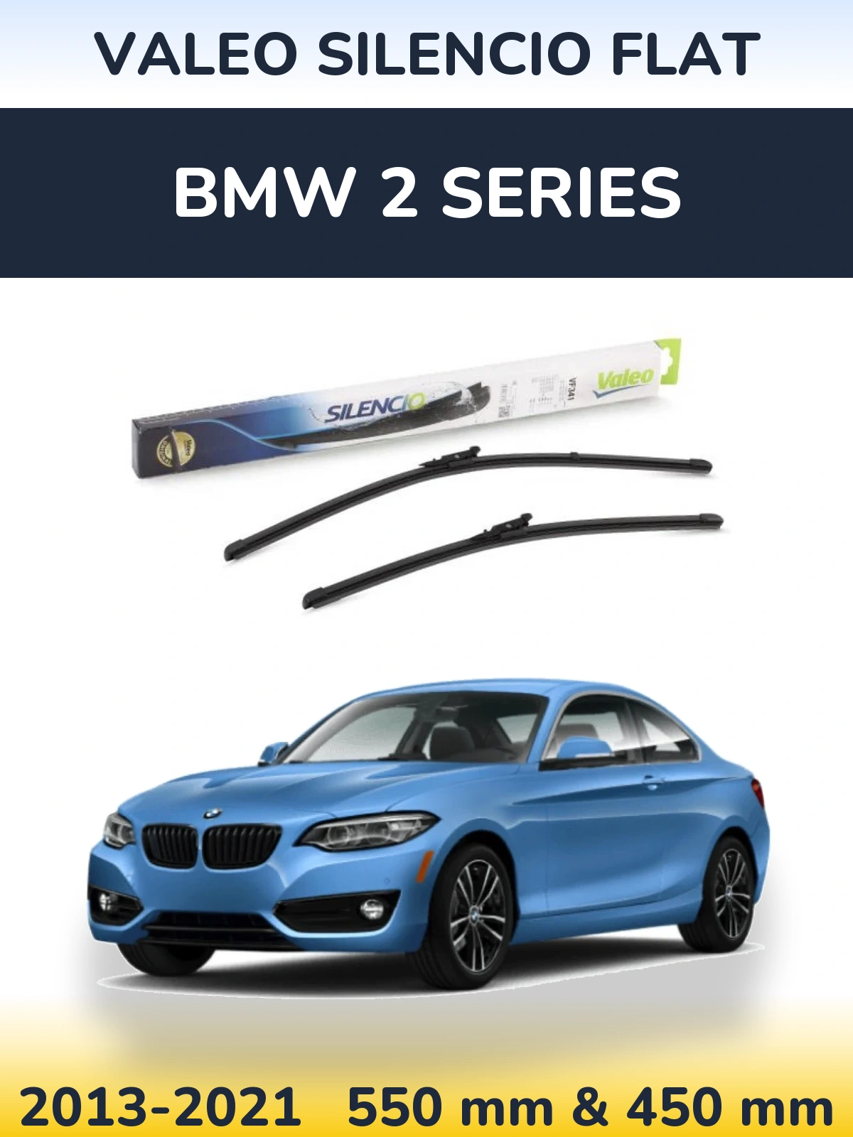 Ștergătoare Valeo Silencio Flat pentru BMW 2 Series