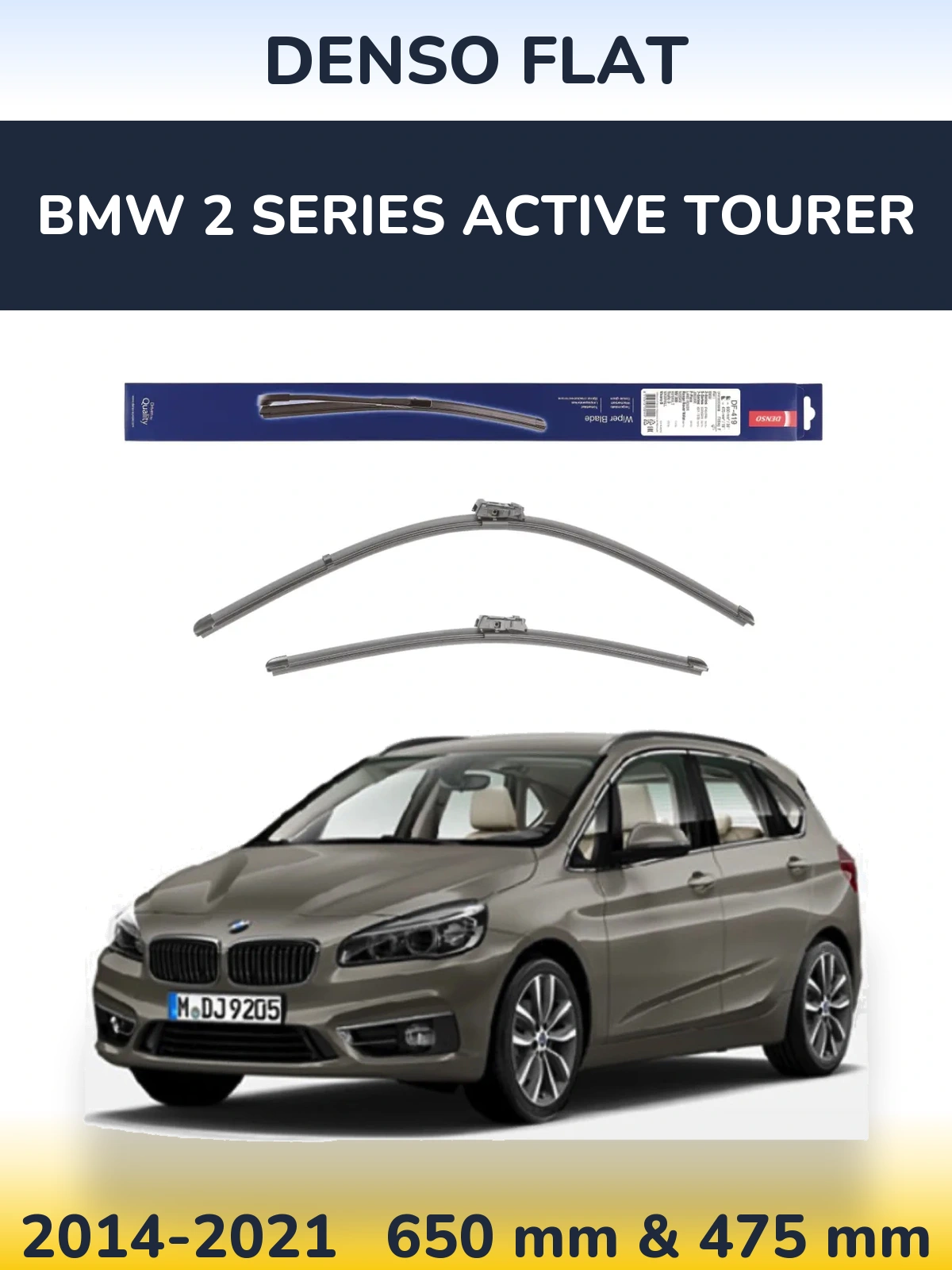 Ștergătoare Denso Flat pentru BMW 2 Series Active Tourer
