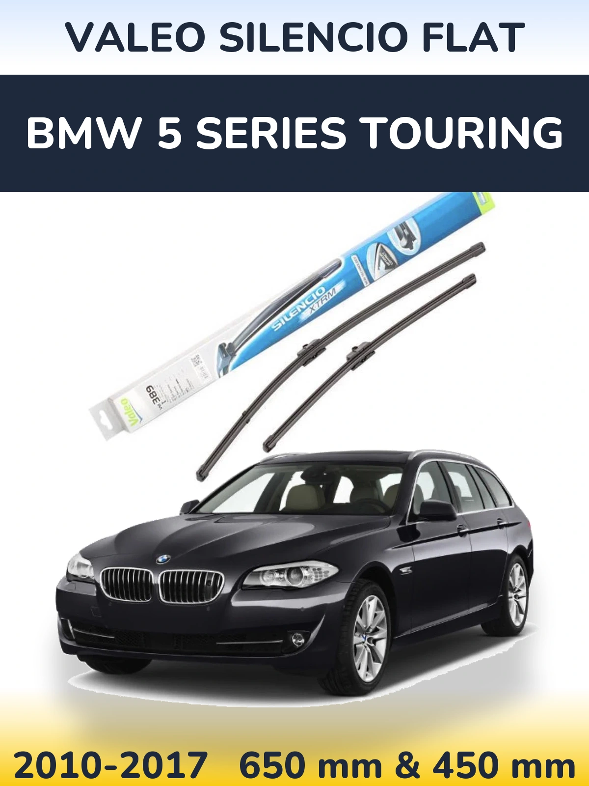 Ștergătoare Valeo Silencio Flat pentru BMW 5 Series Touring