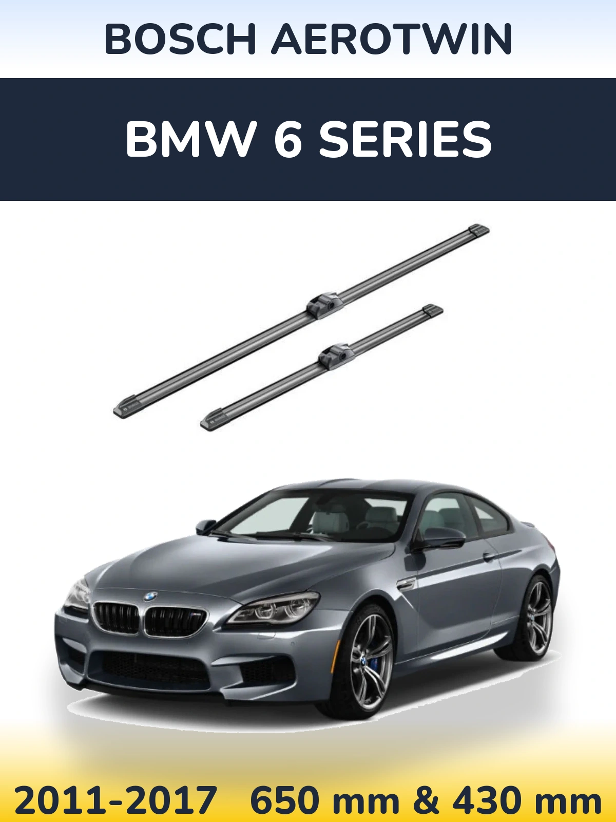 Ștergătoare BOSCH AeroTwin pentru BMW 6 Series