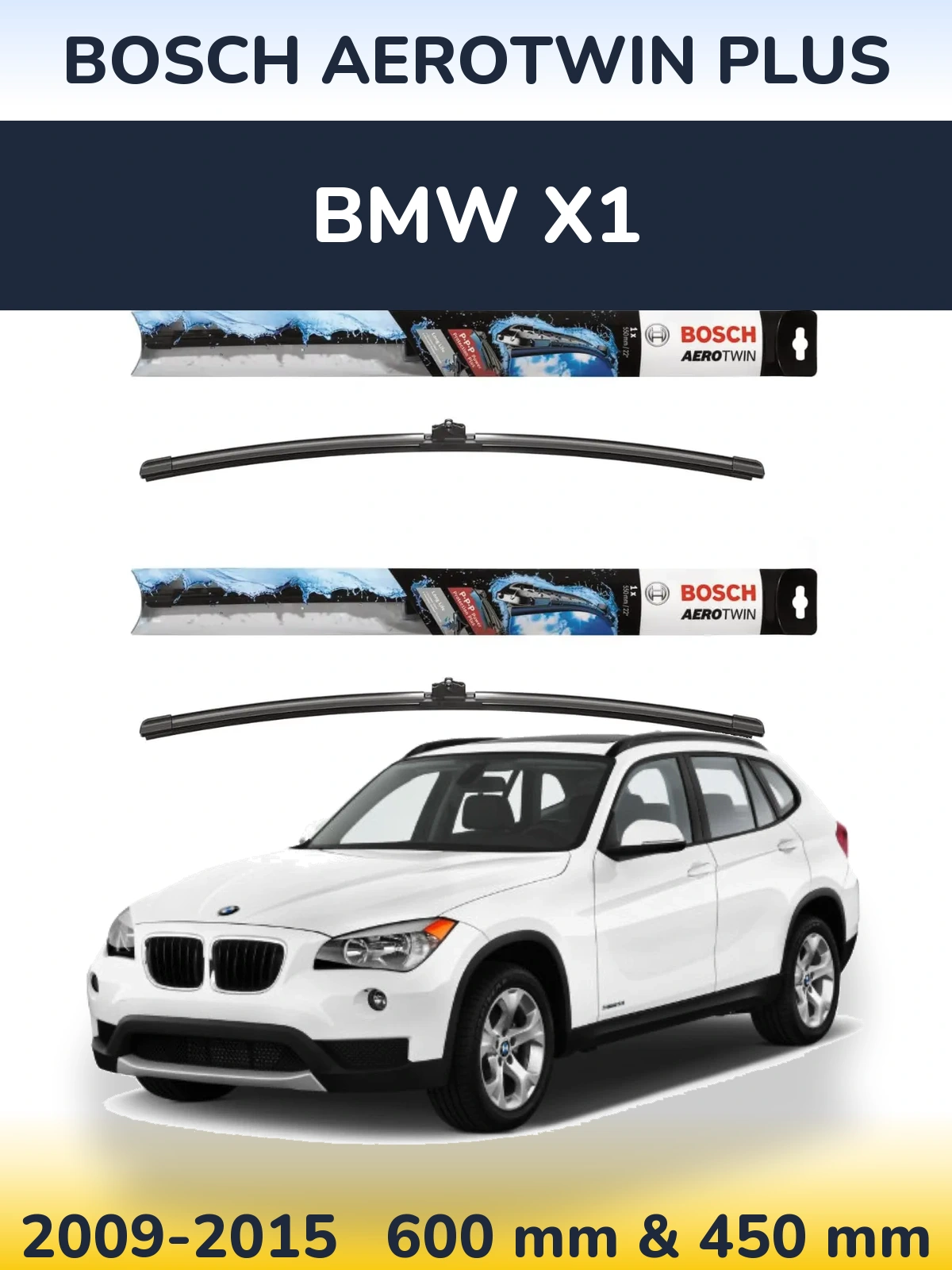 Ștergătoare BOSCH AeroTwin Plus pentru BMW X1