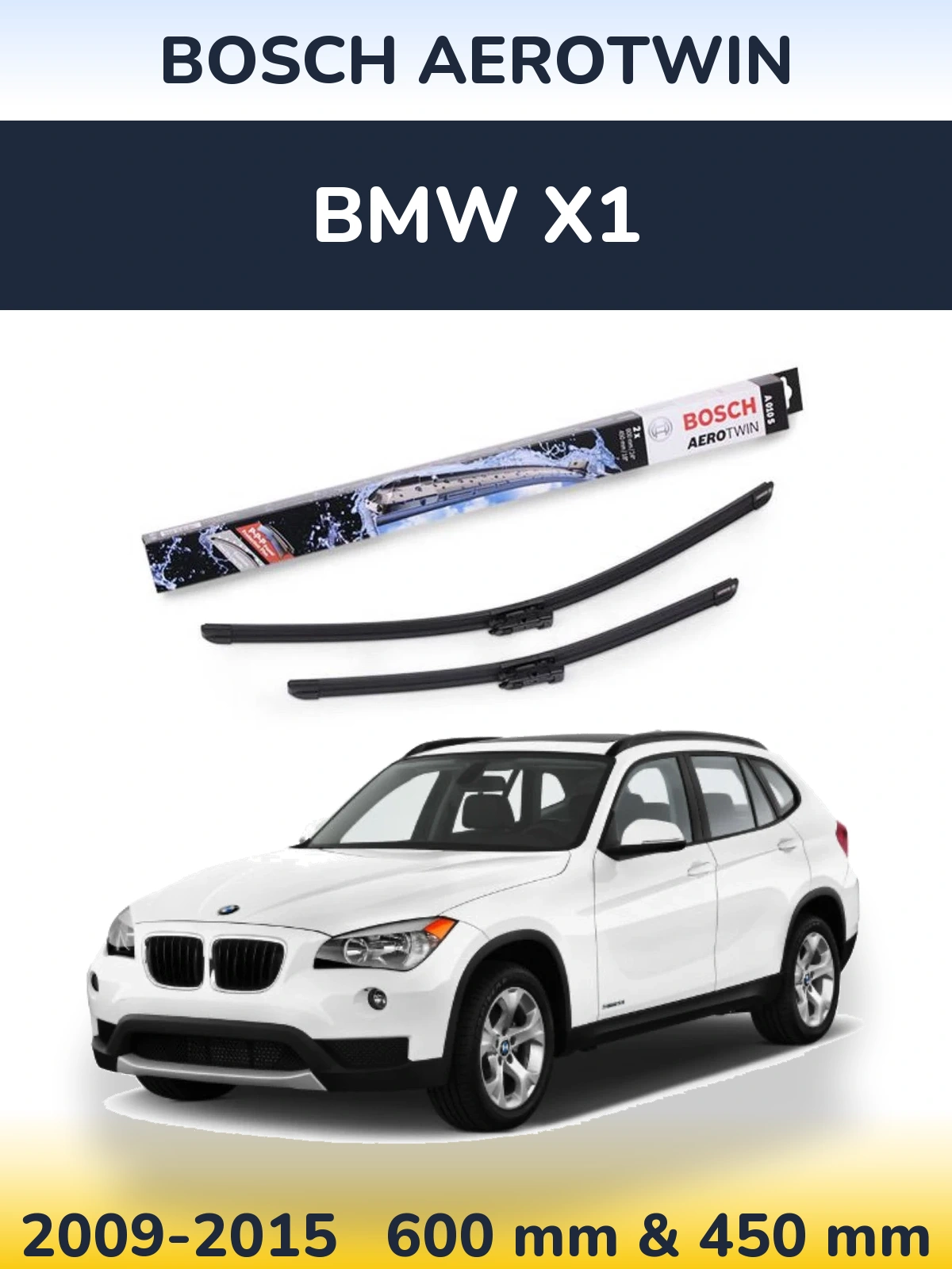 Ștergătoare BOSCH AeroTwin pentru BMW X1