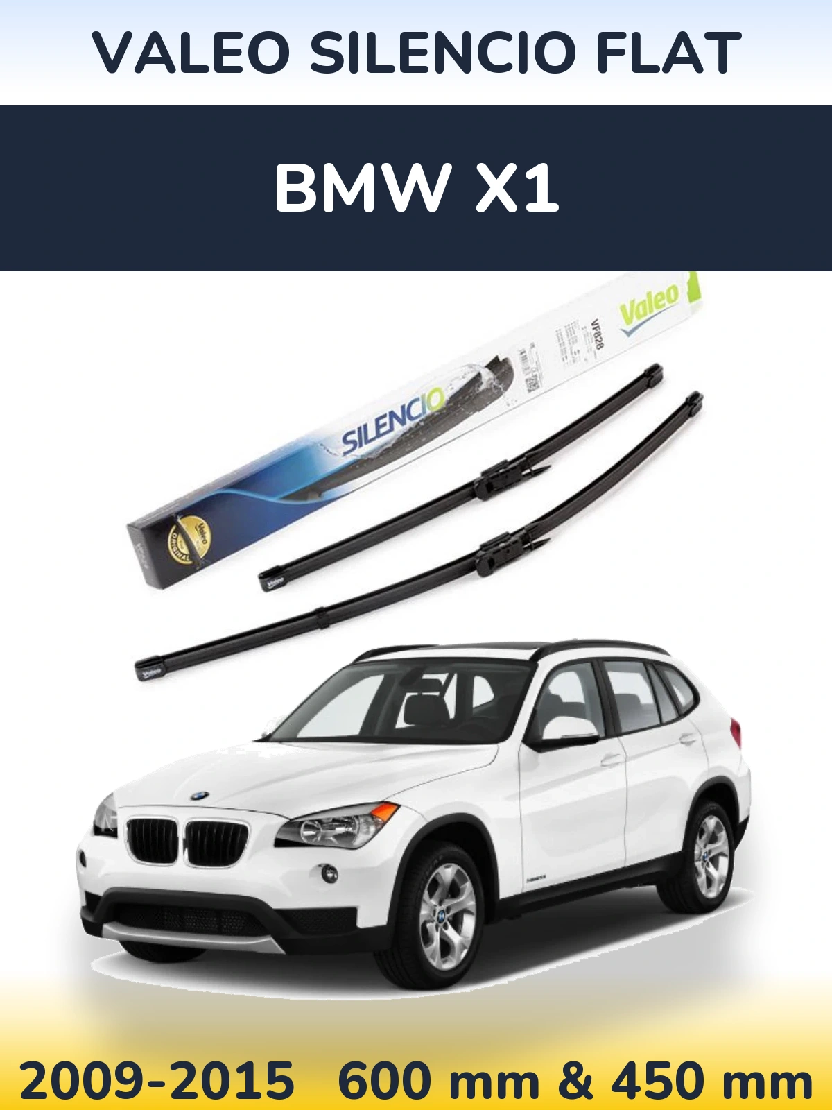 Ștergătoare Valeo Silencio Flat pentru BMW X1