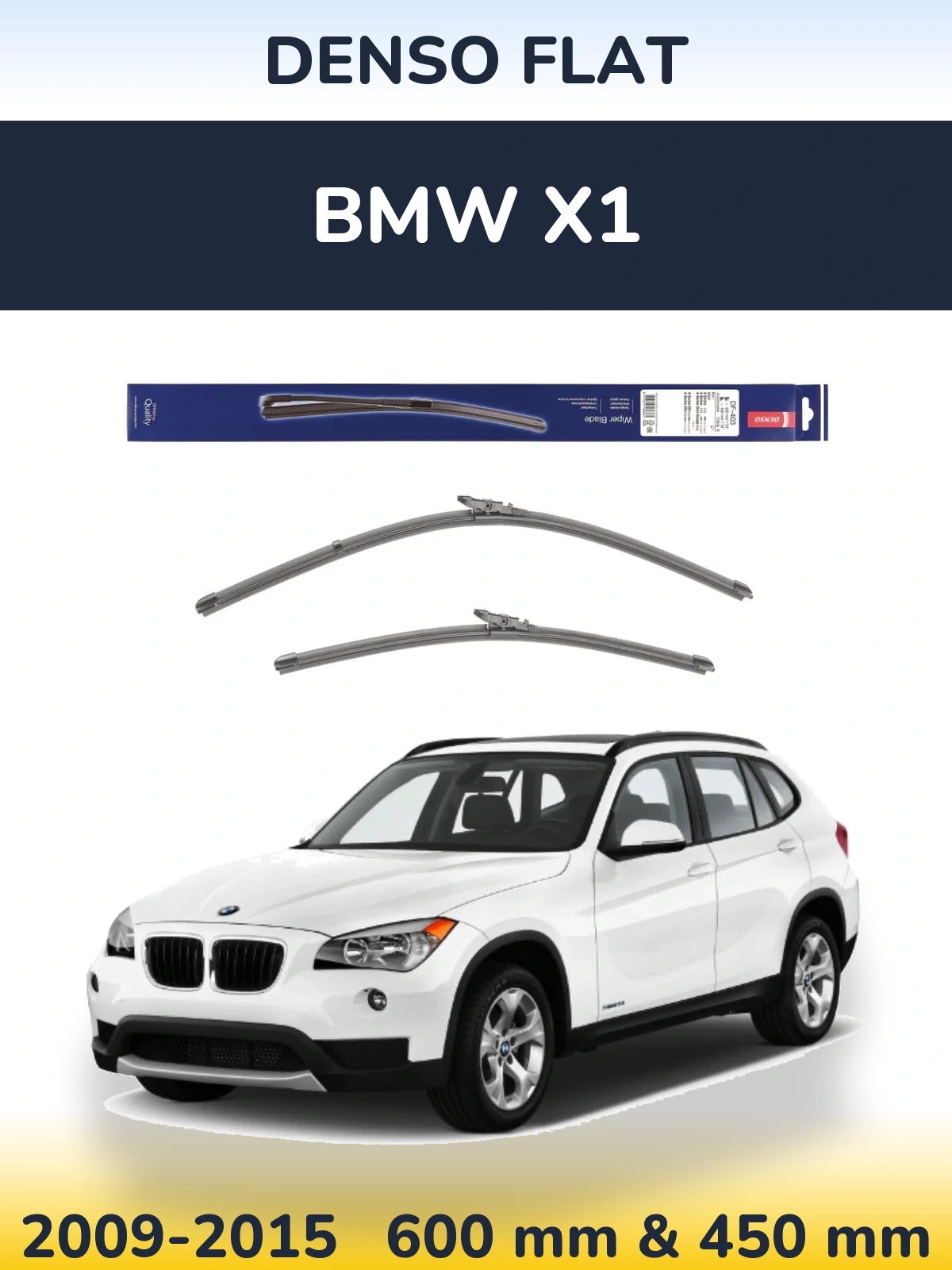 Ștergătoare Denso Flat pentru BMW X1