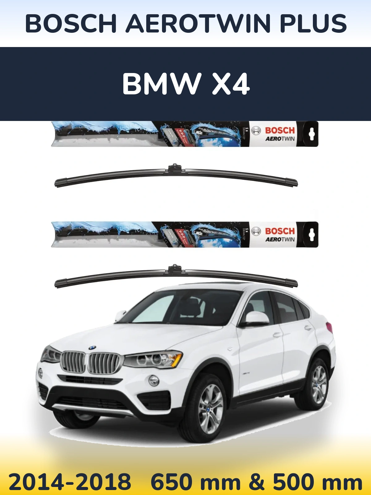 Ștergătoare BOSCH AeroTwin Plus pentru BMW X4
