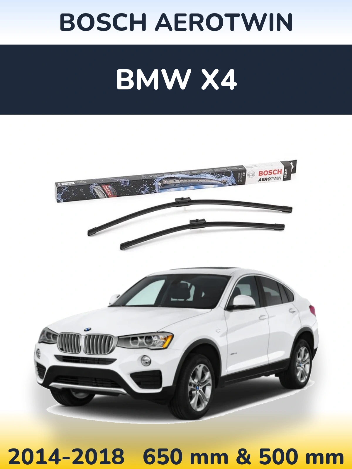Ștergătoare BOSCH AeroTwin pentru BMW X4