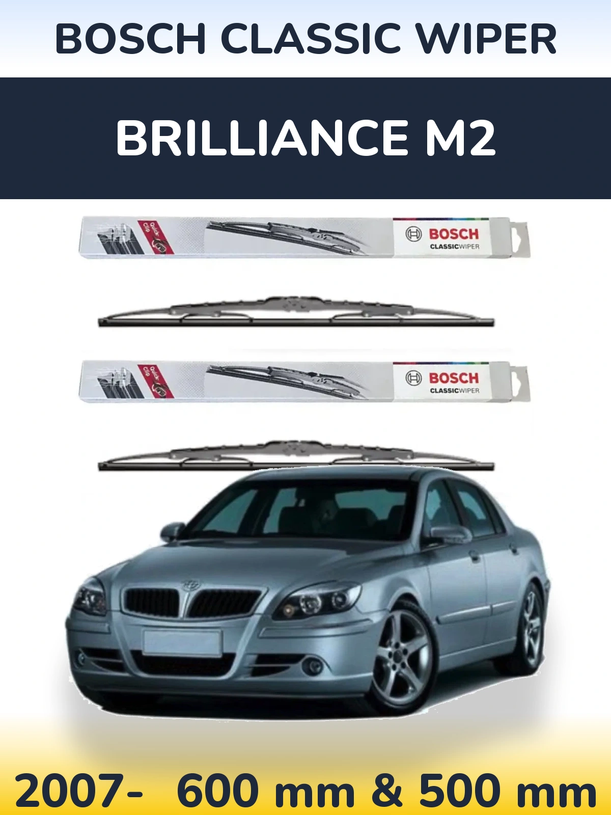 Ștergătoare BOSCH Classic Wiper pentru Brilliance M2
