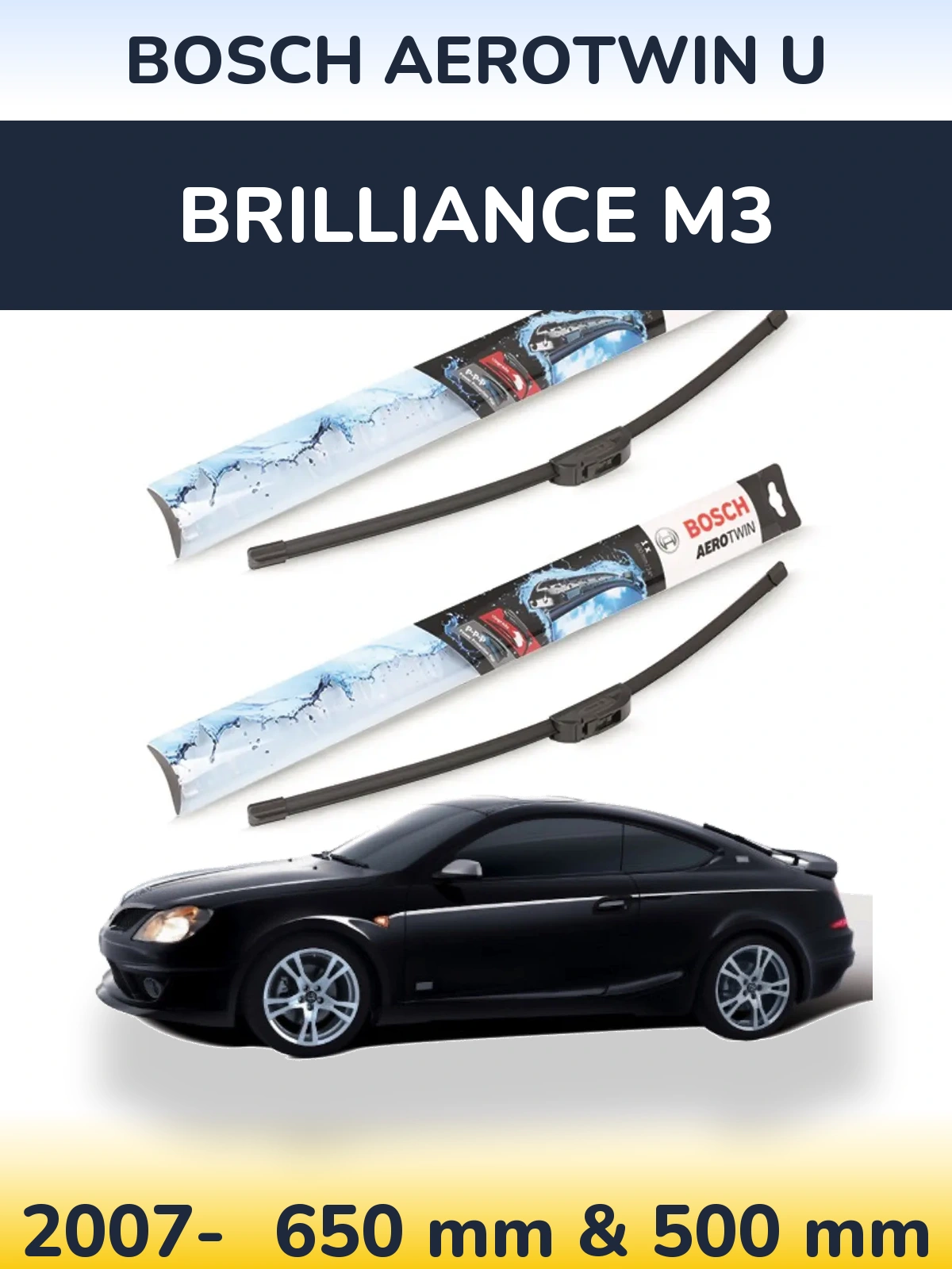 Ștergătoare BOSCH AeroTwin U pentru Brilliance M3
