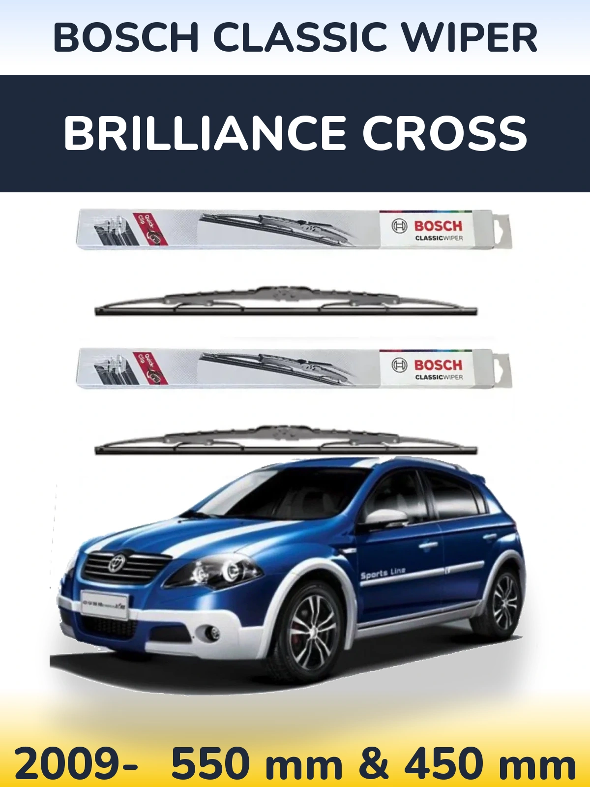 Ștergătoare BOSCH Classic Wiper pentru Brilliance Cross