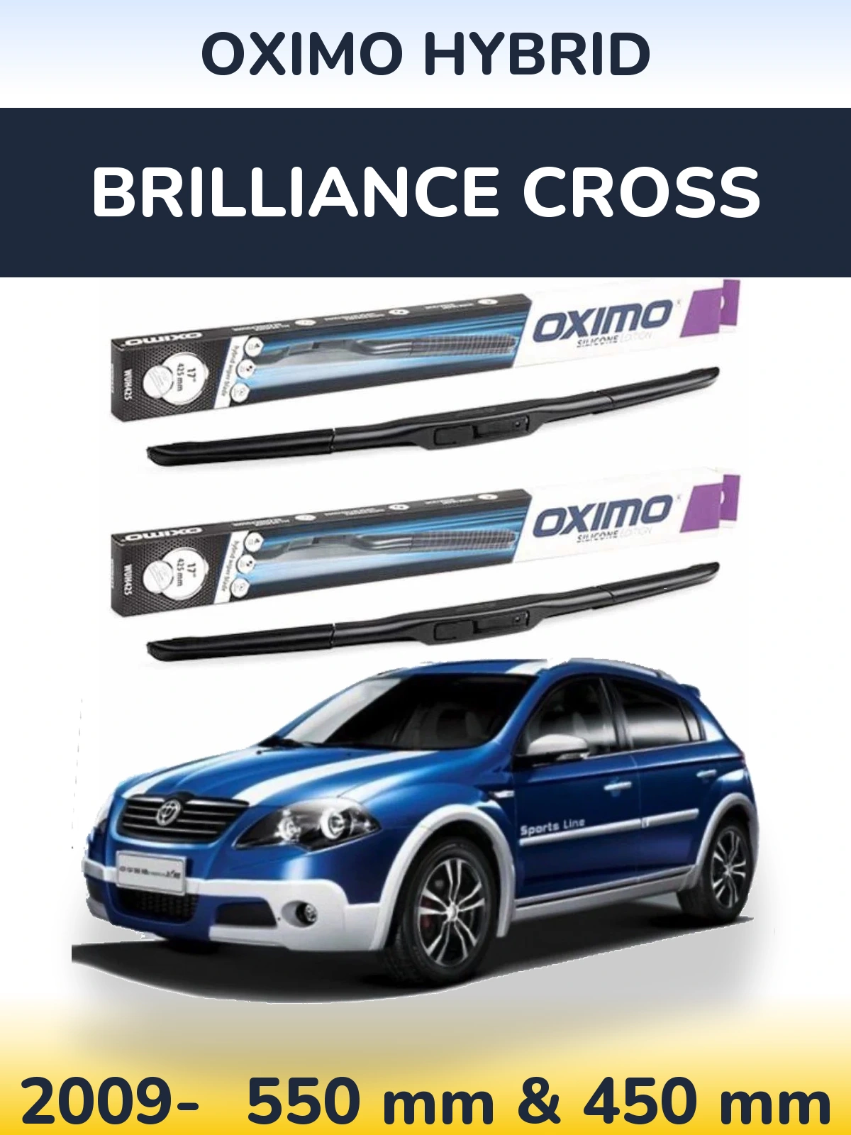 Ștergătoare Oximo Hybrid pentru Brilliance Cross