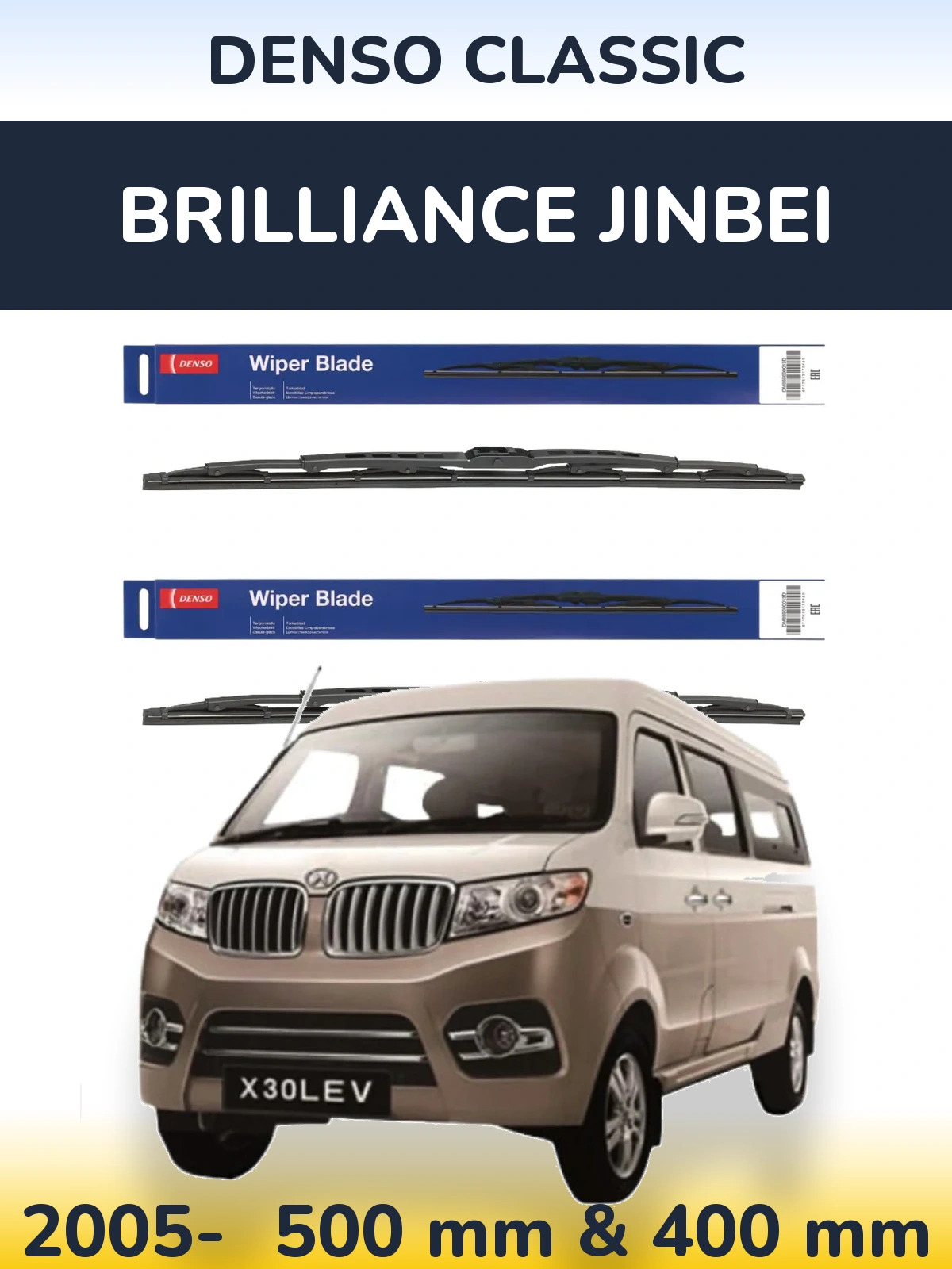 Ștergătoare Denso Classic pentru Brilliance Jinbei