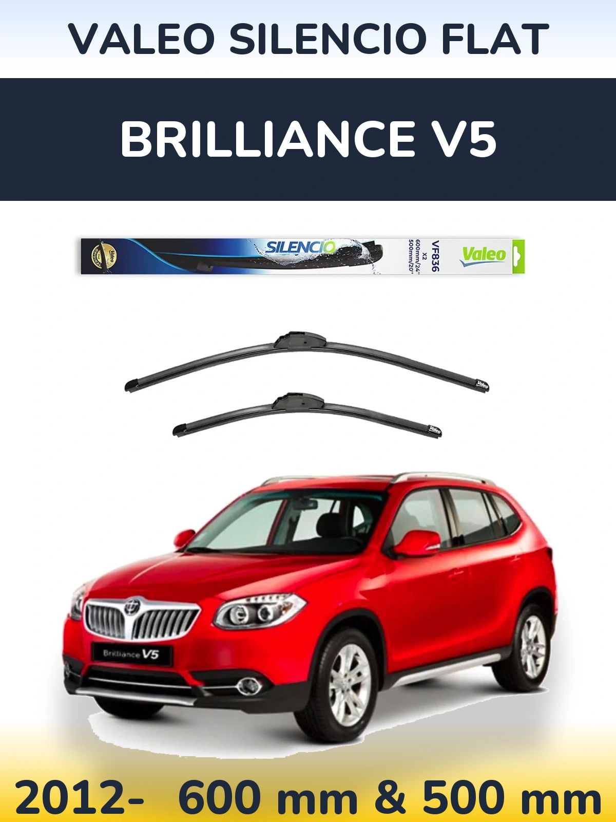 Ștergătoare Valeo Silencio Flat pentru Brilliance V5