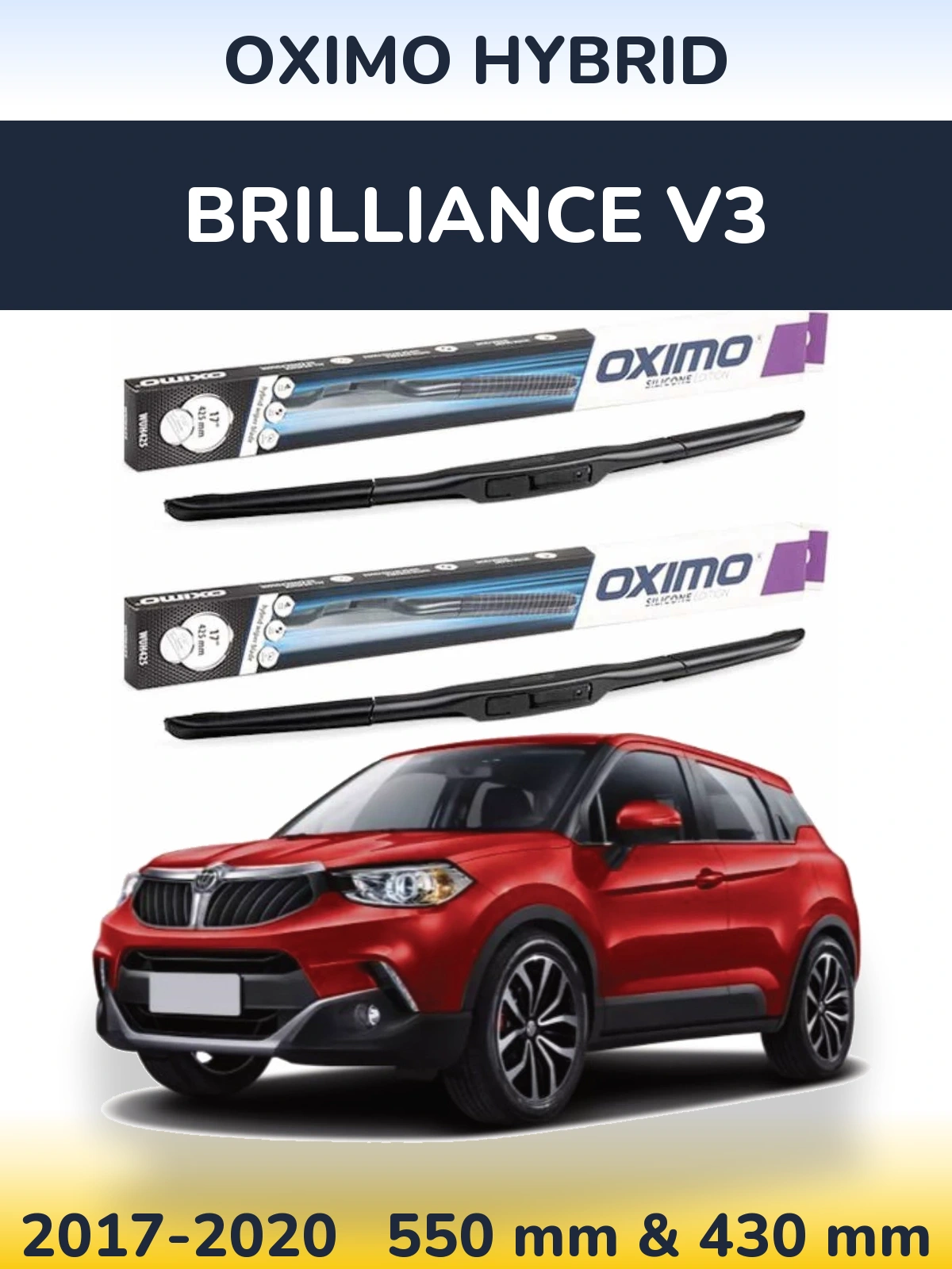 Ștergătoare Oximo Hybrid pentru Brilliance V3