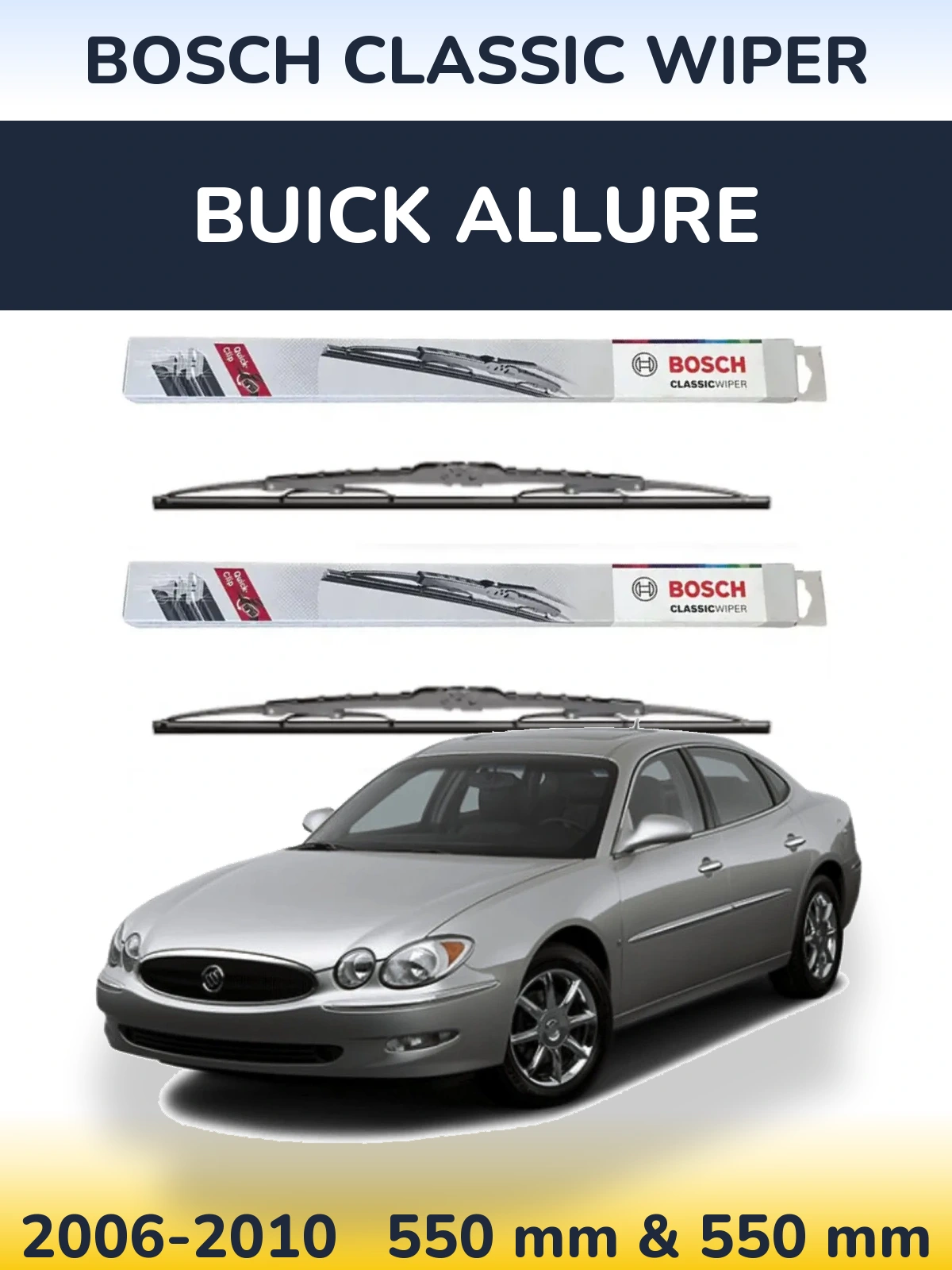 Ștergătoare BOSCH Classic Wiper pentru Buick Allure