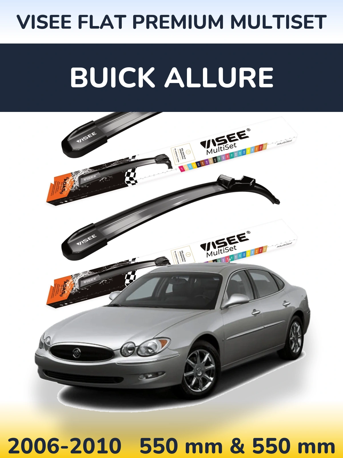 Ștergătoare VISEE FLAT PREMIUM MultiSet pentru Buick Allure